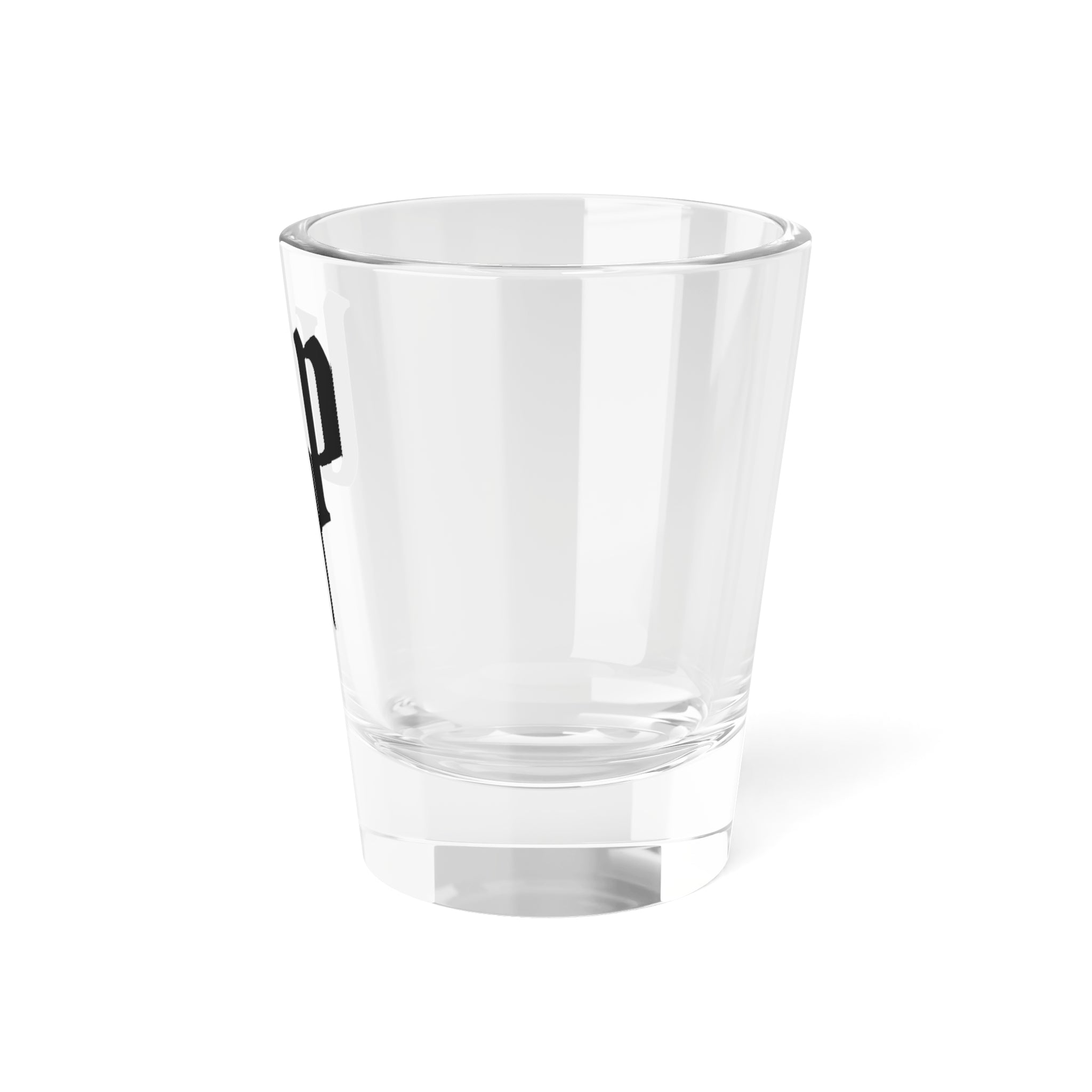 Gothic 'UP' 1.5oz Shot Glass – Vintage Lettering Bar Glassware