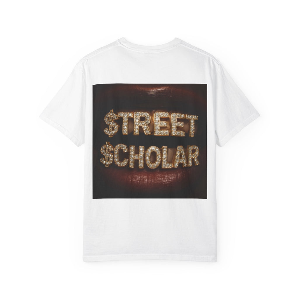 Street Scholar T‑Shirt — Bold Graphic Lip Grill Design