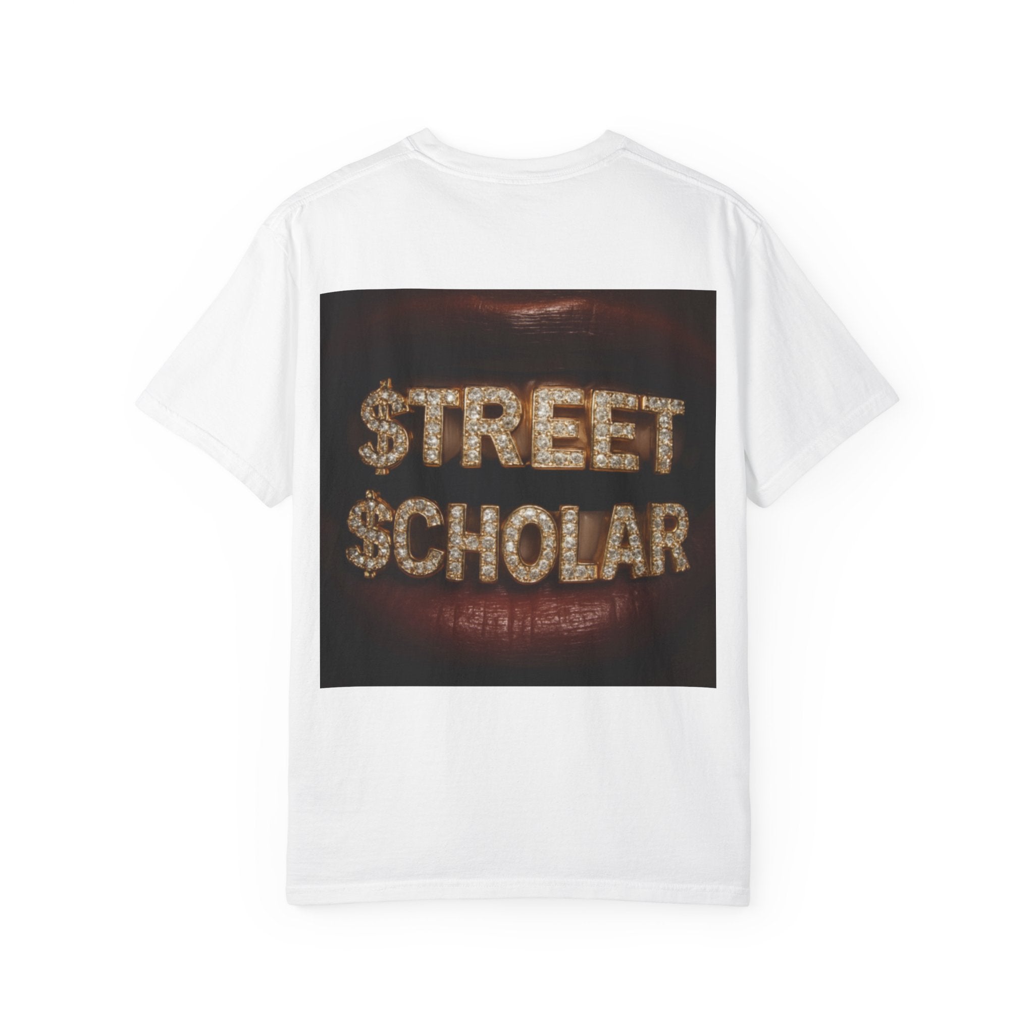 Street Scholar T‑Shirt — Bold Graphic Lip Grill Design
