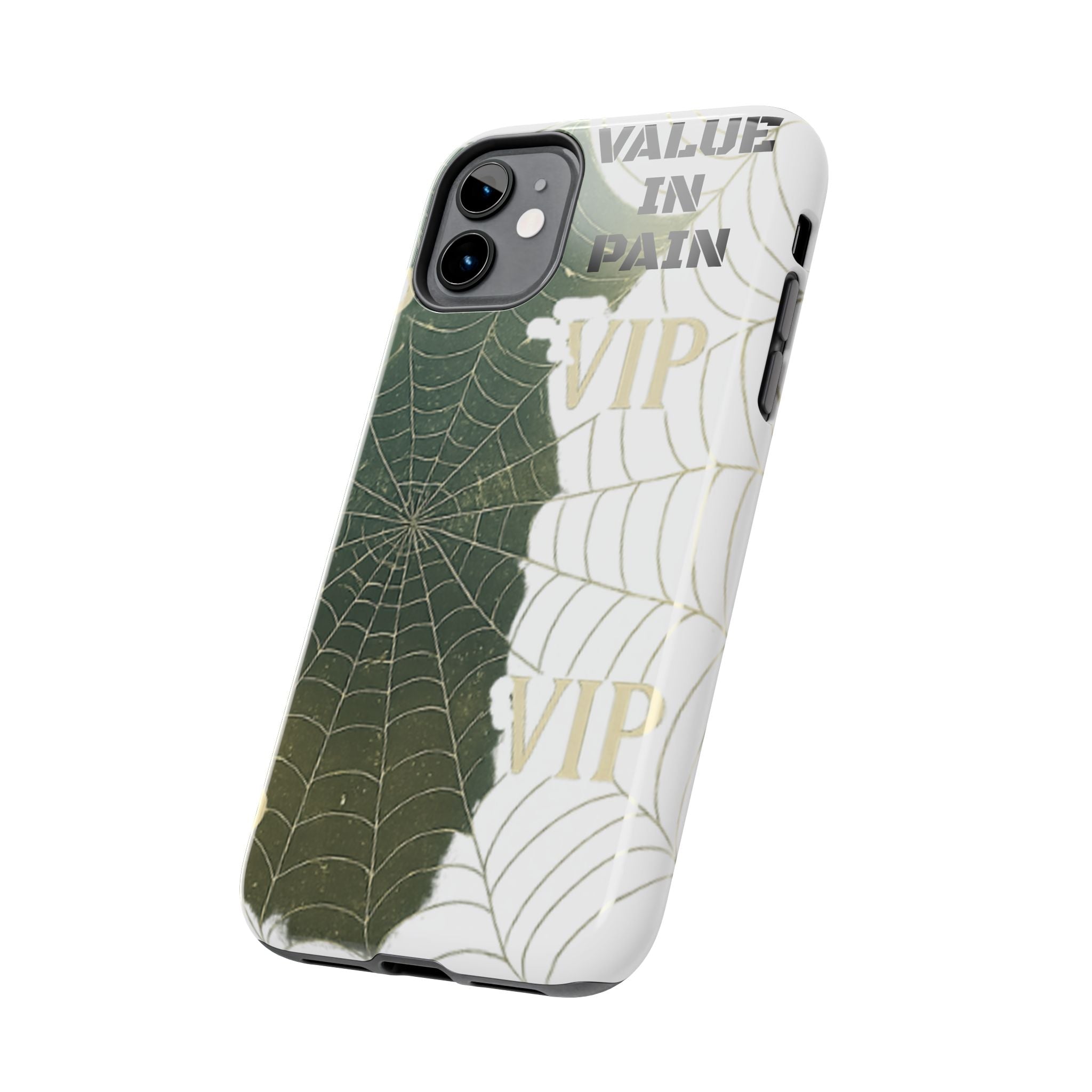 Tough Phone Case — "Value in Pain" VIP Spiderweb Protective Cover