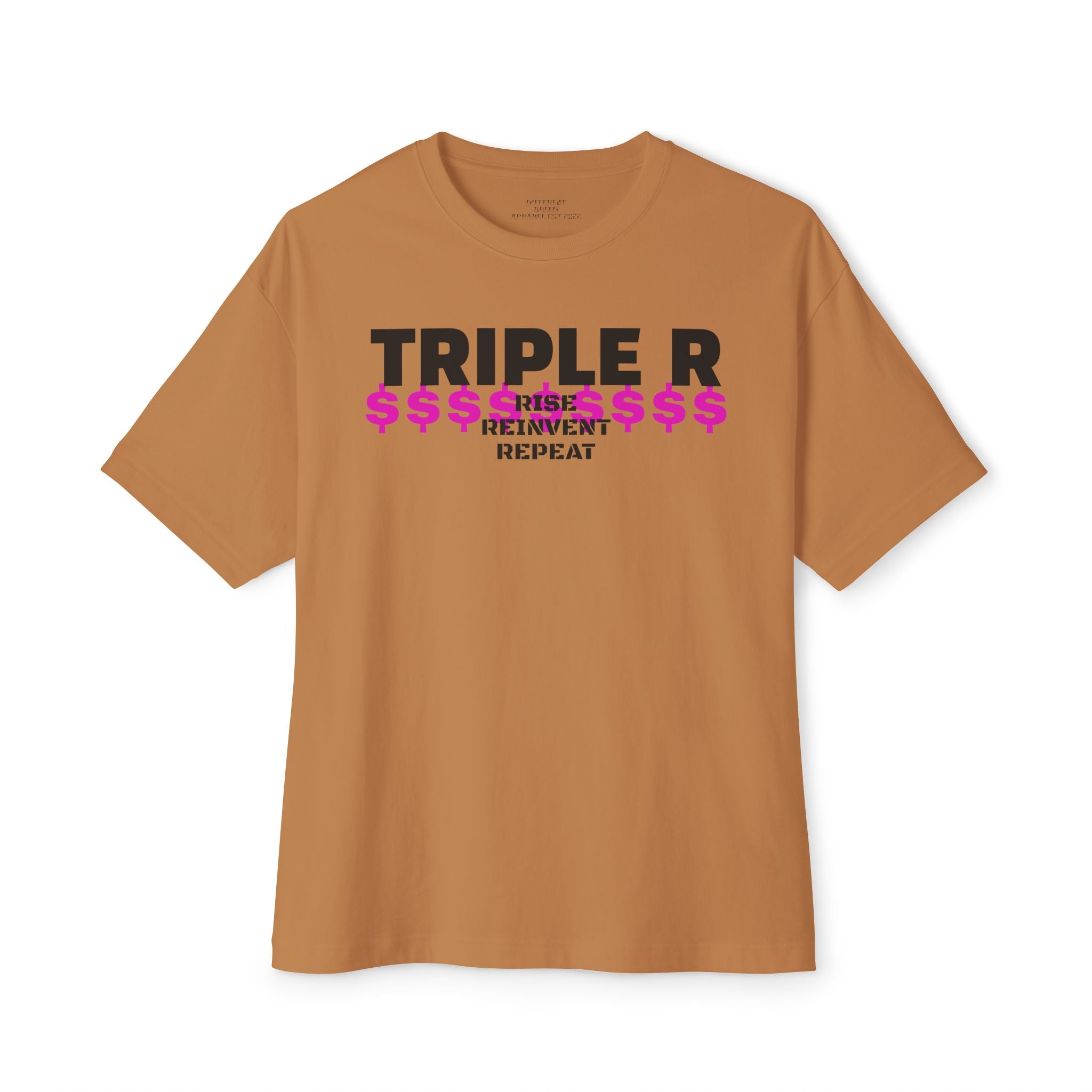 Triple R Money Repeat Tee — Graphic Oversized Boxy Shirt