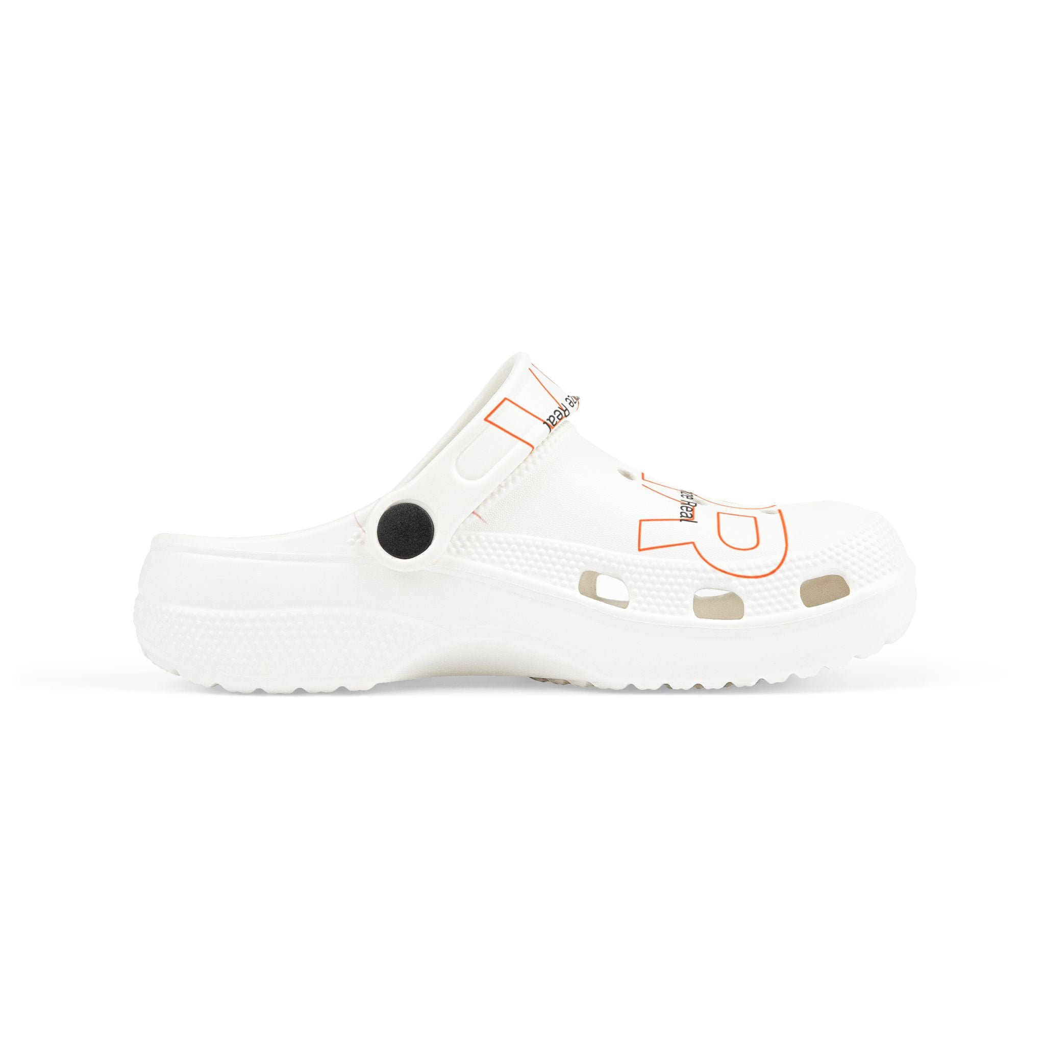 Kids White EVA Foam Clogs — 'RPR' Graphic Slip-On Sandals for Toddlers & Kids