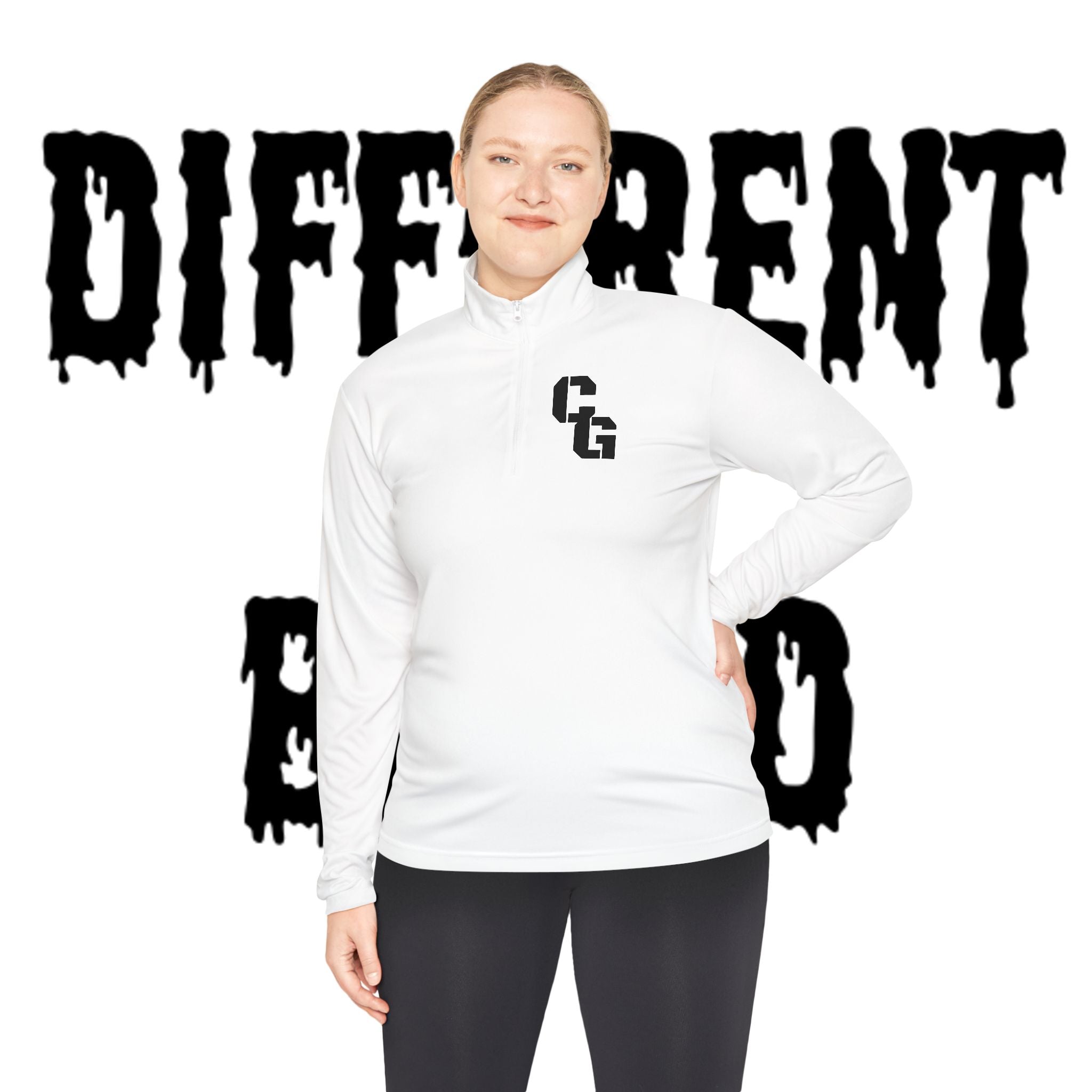 Certified GOAT Quarter-Zip Pullover — Graphic Goat Logo Pullover