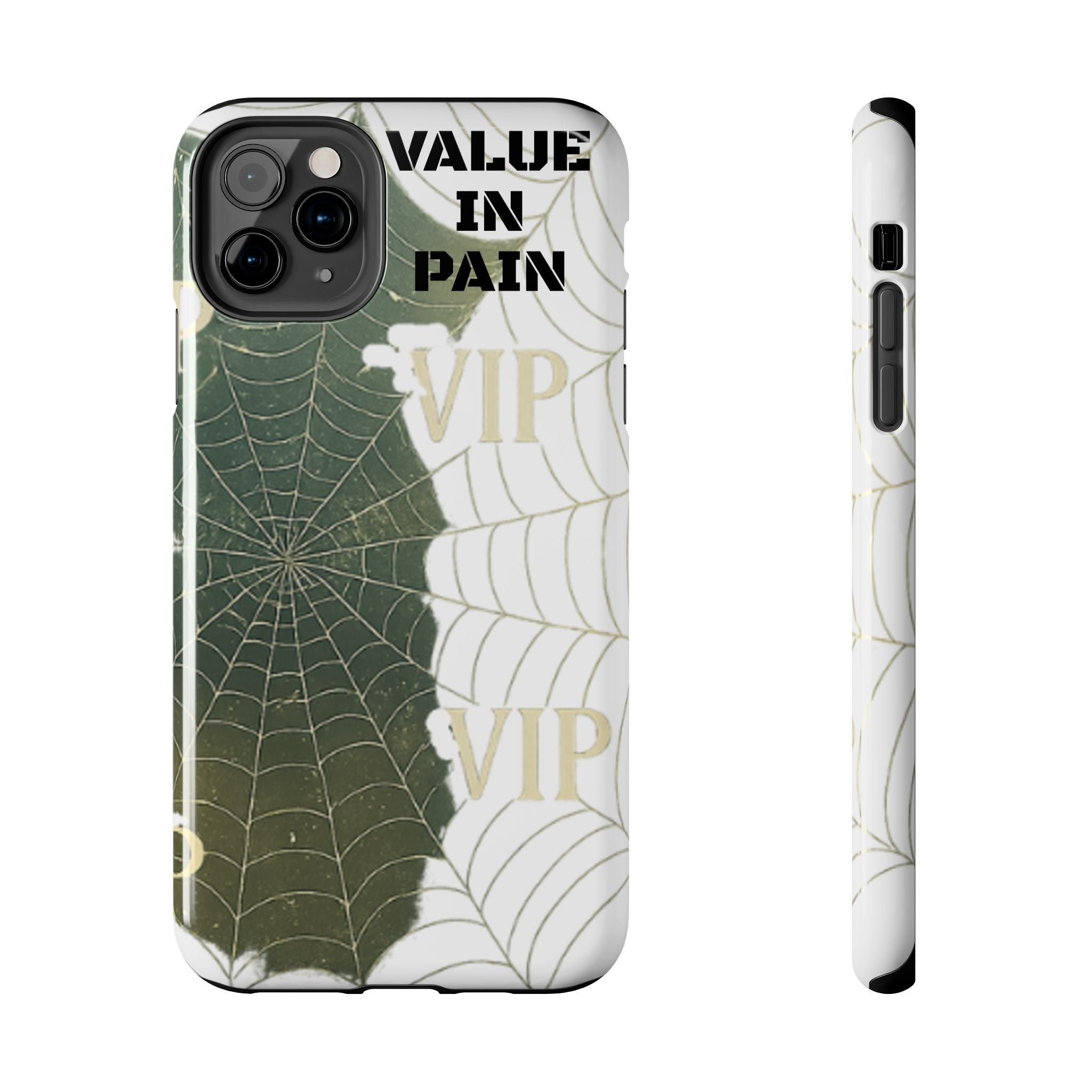 Tough Phone Case — "Value in Pain" VIP Spiderweb Protective Cover