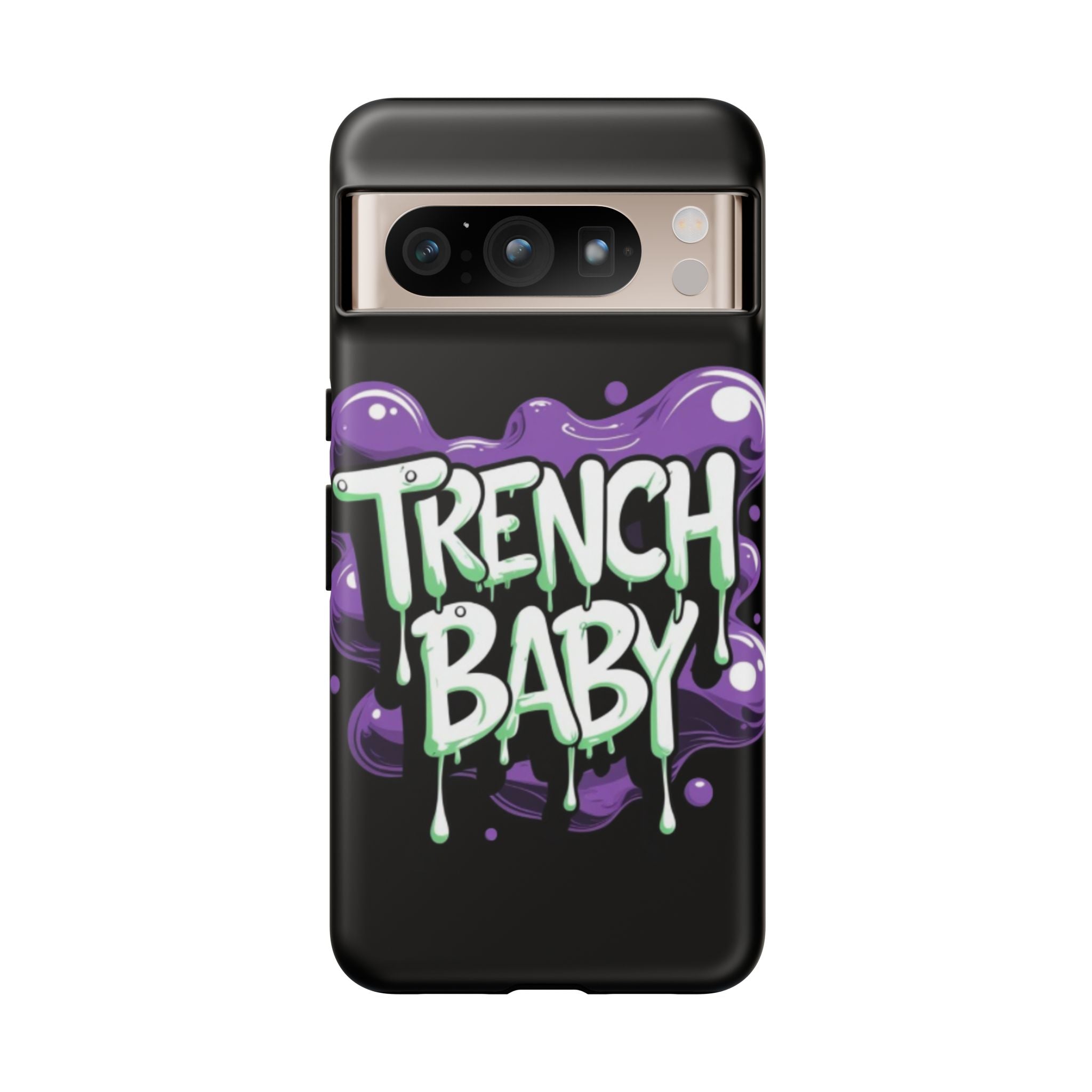 Phone Case — "Trench Baby" Drippy Graffiti Design