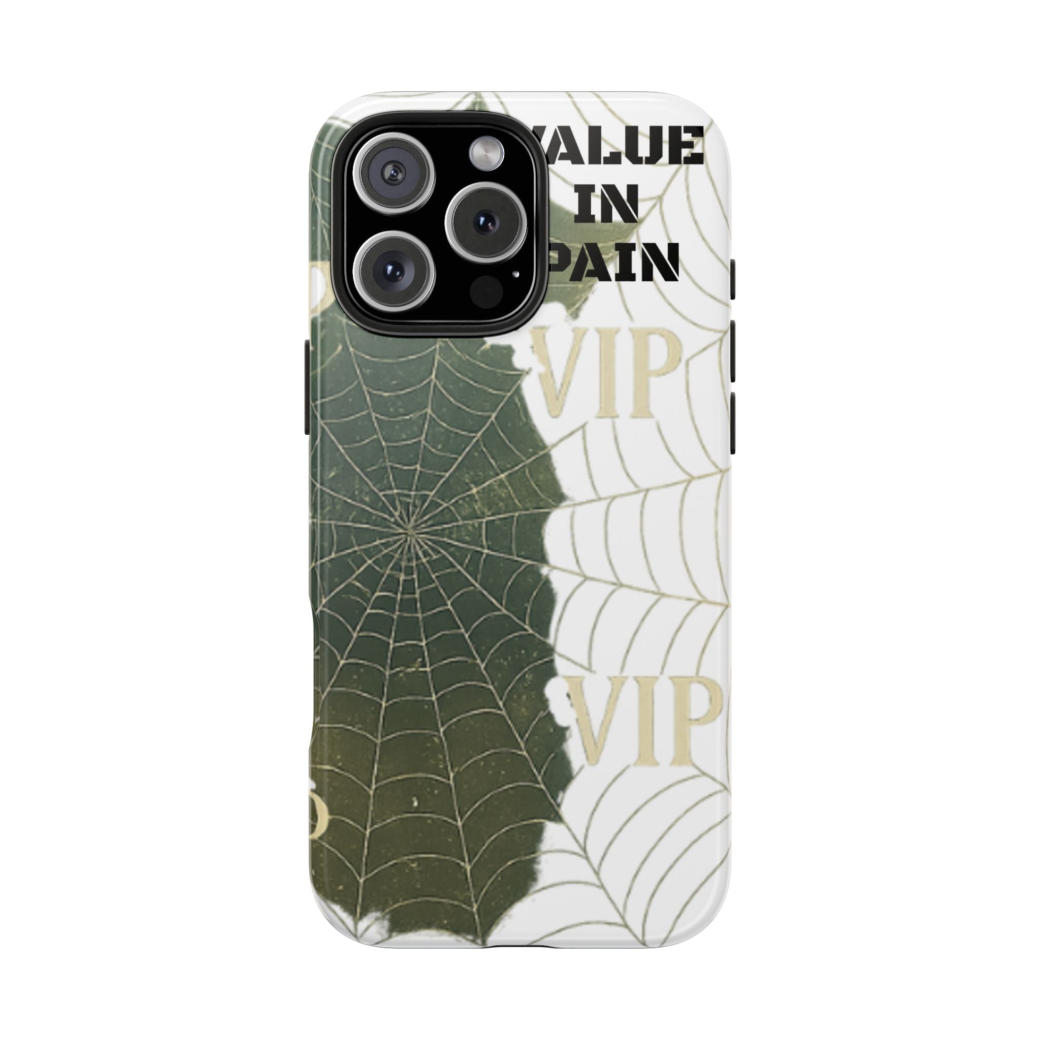 Tough Phone Case — "Value in Pain" VIP Spiderweb Protective Cover