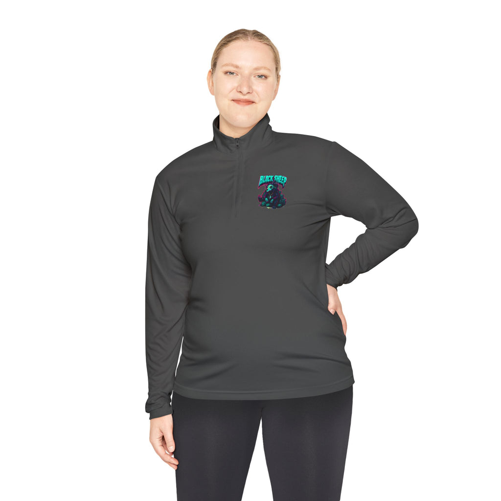 Quarter-Zip Pullover — "Value the Pain" Motivational Athletic Pullover