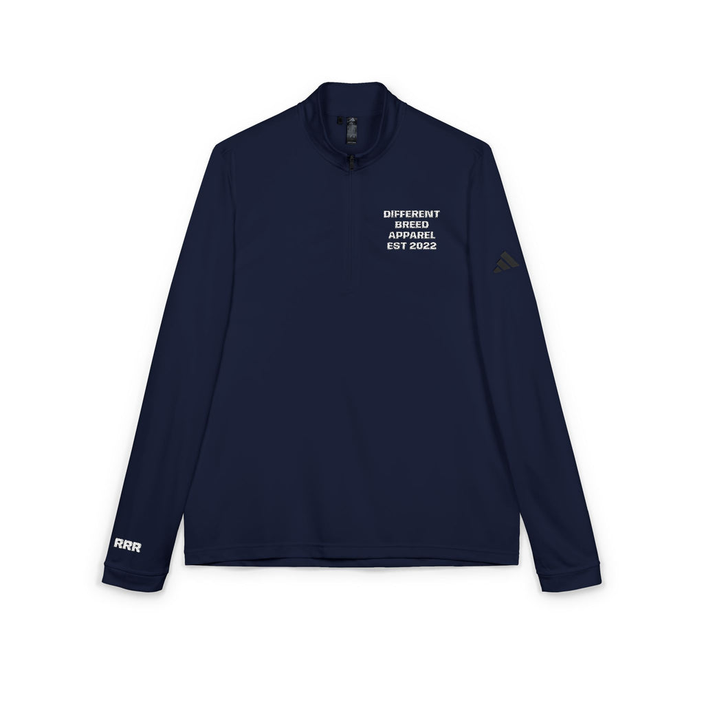 Embroidered Quarter-Zip Pullover — Heather Grey Athletic Pullover