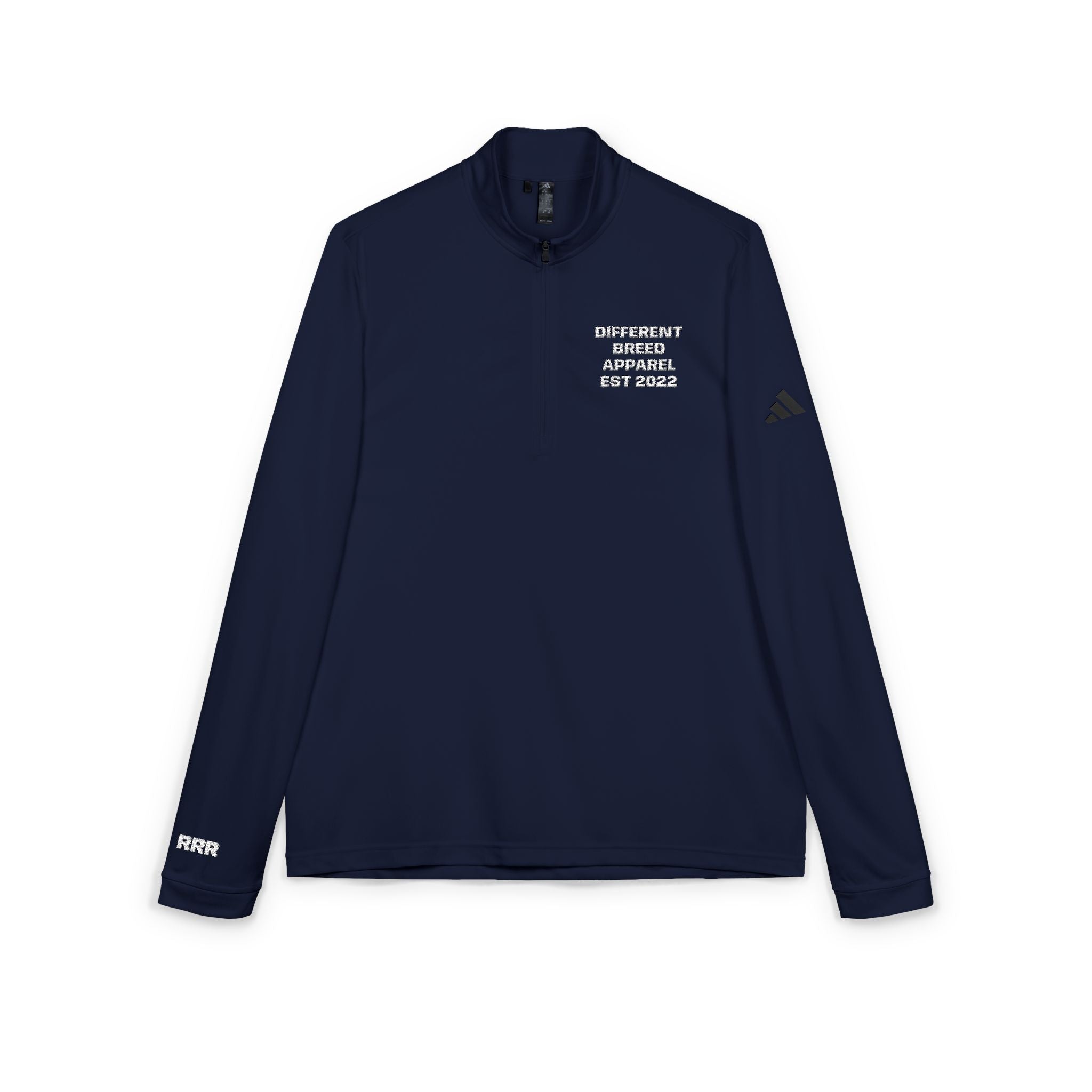 Embroidered Quarter-Zip Pullover — Heather Grey Athletic Pullover
