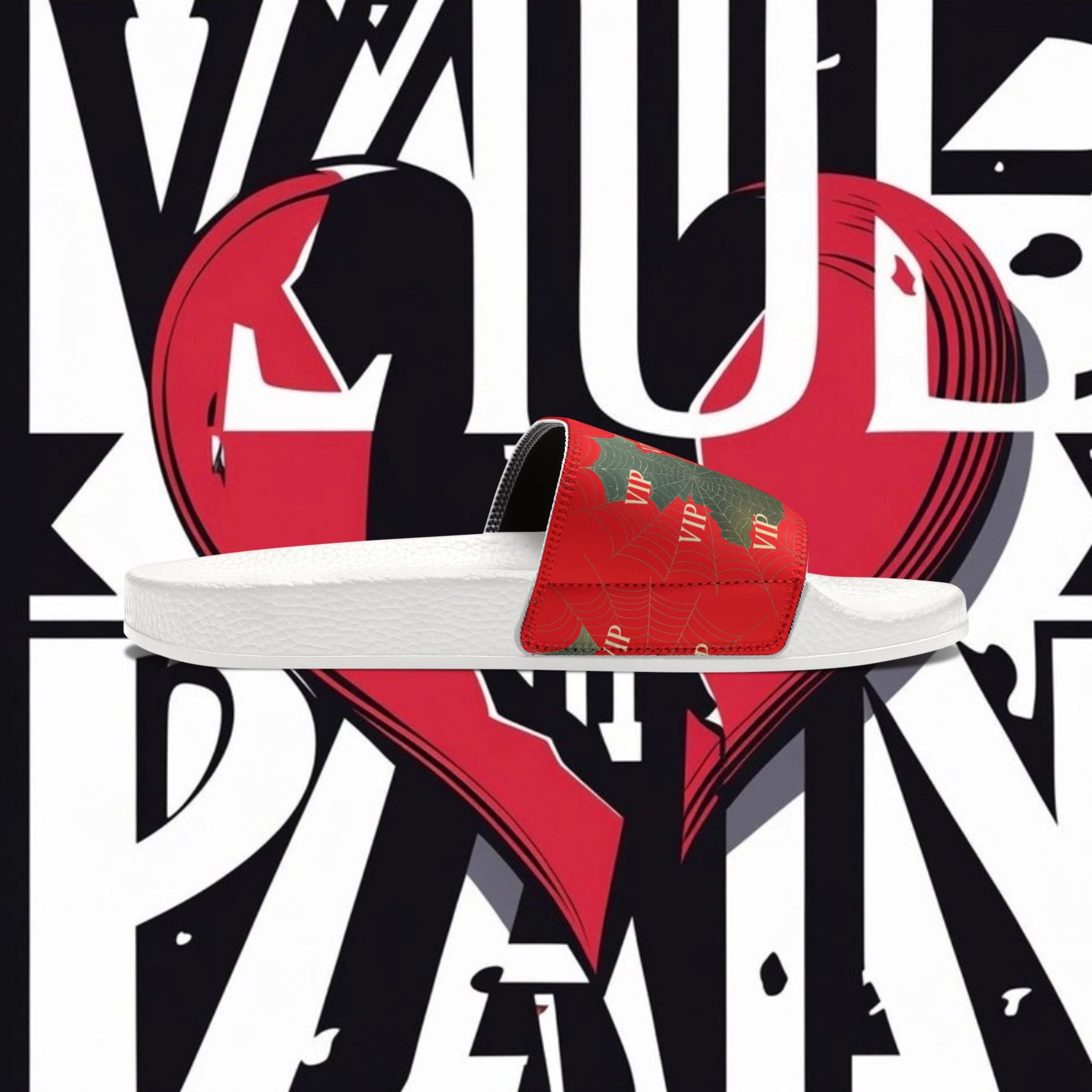 Christmas VIP Slide Sandals — Women's Removable‑Strap Holiday Slides