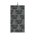 Value in Pain Winter Neck Gaiter — Gothic Text Pattern Face Mask Scarf