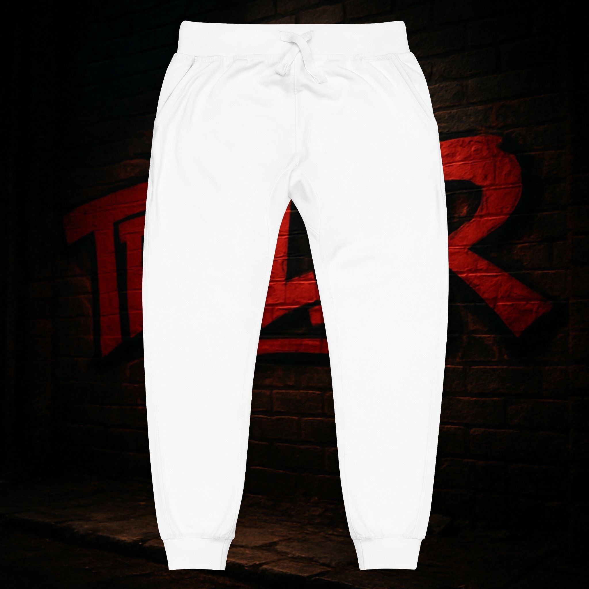 Embroidered Fleece Sweatpants — Cozy Casual Lounge Joggers