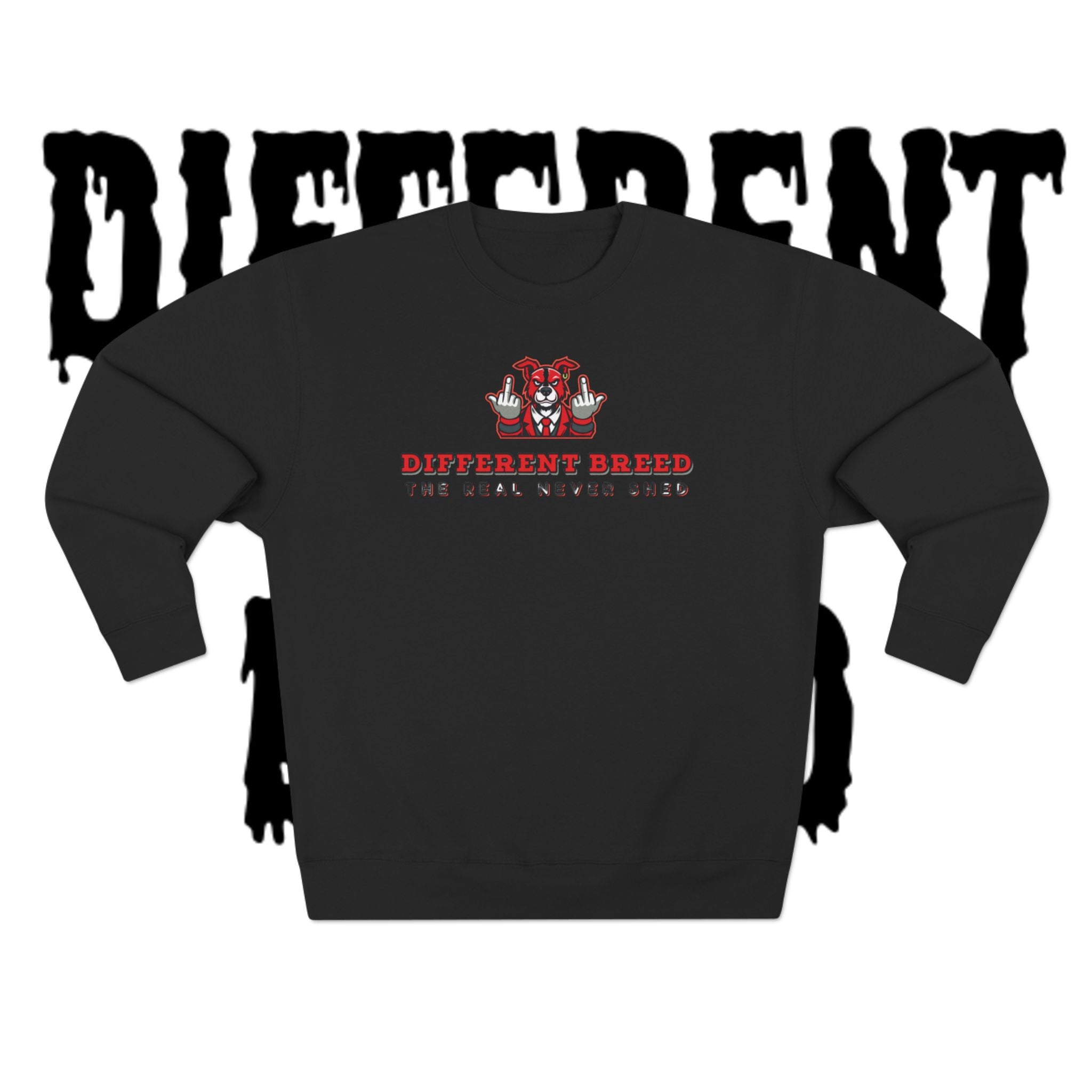 Crewneck Sweatshirt — “Different Breed” Graphic Crewneck (The Deal Never Ends)