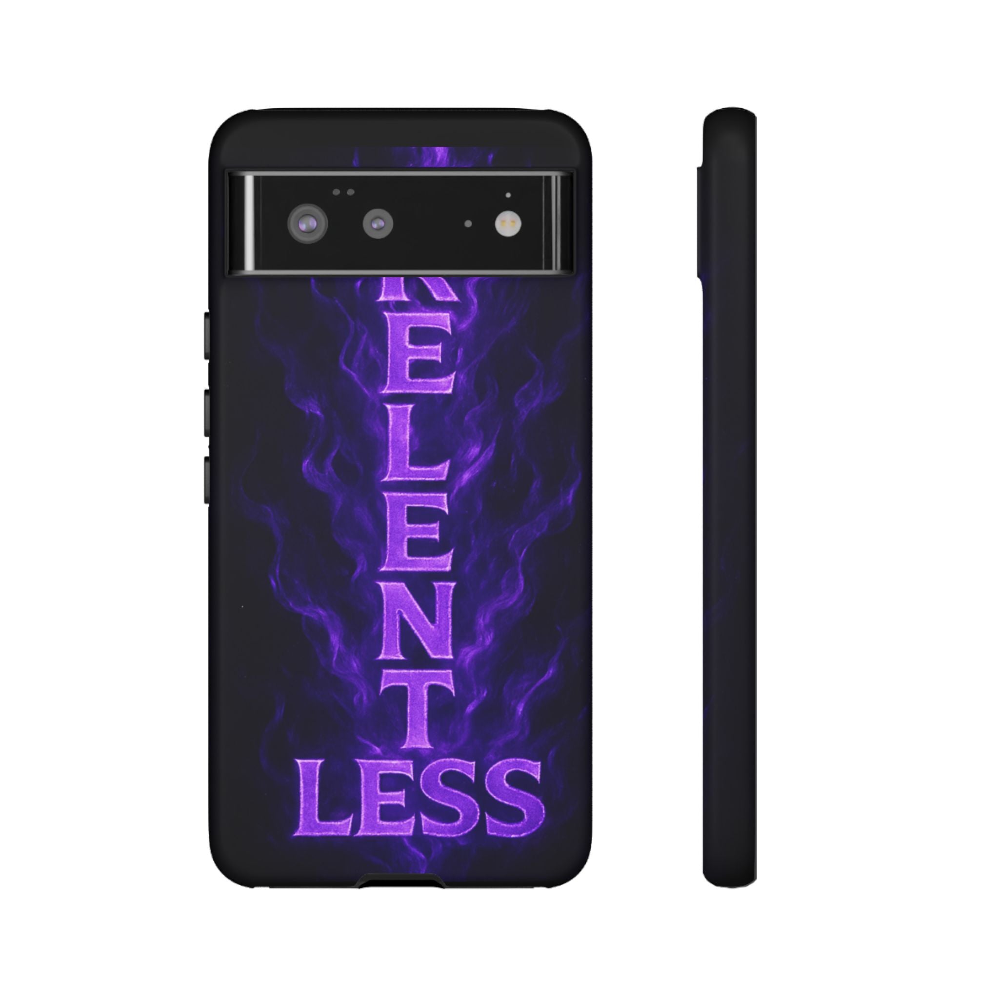 Relentless Purple Flame Phone Case — Tough Protective iPhone Cover