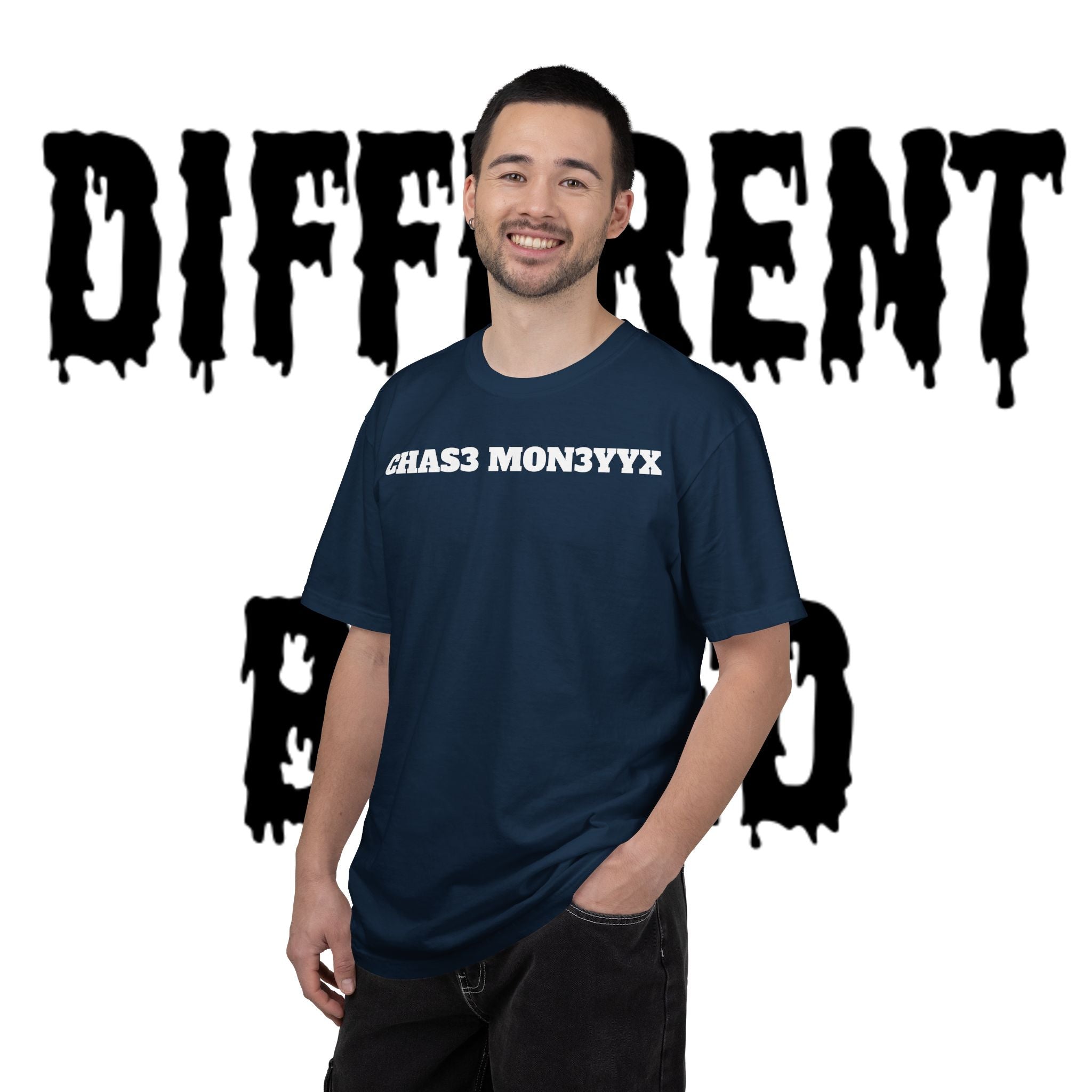 Chas3 Mon3yyx Graphic T-Shirt — Bold Lip Logo Streetwear Tee