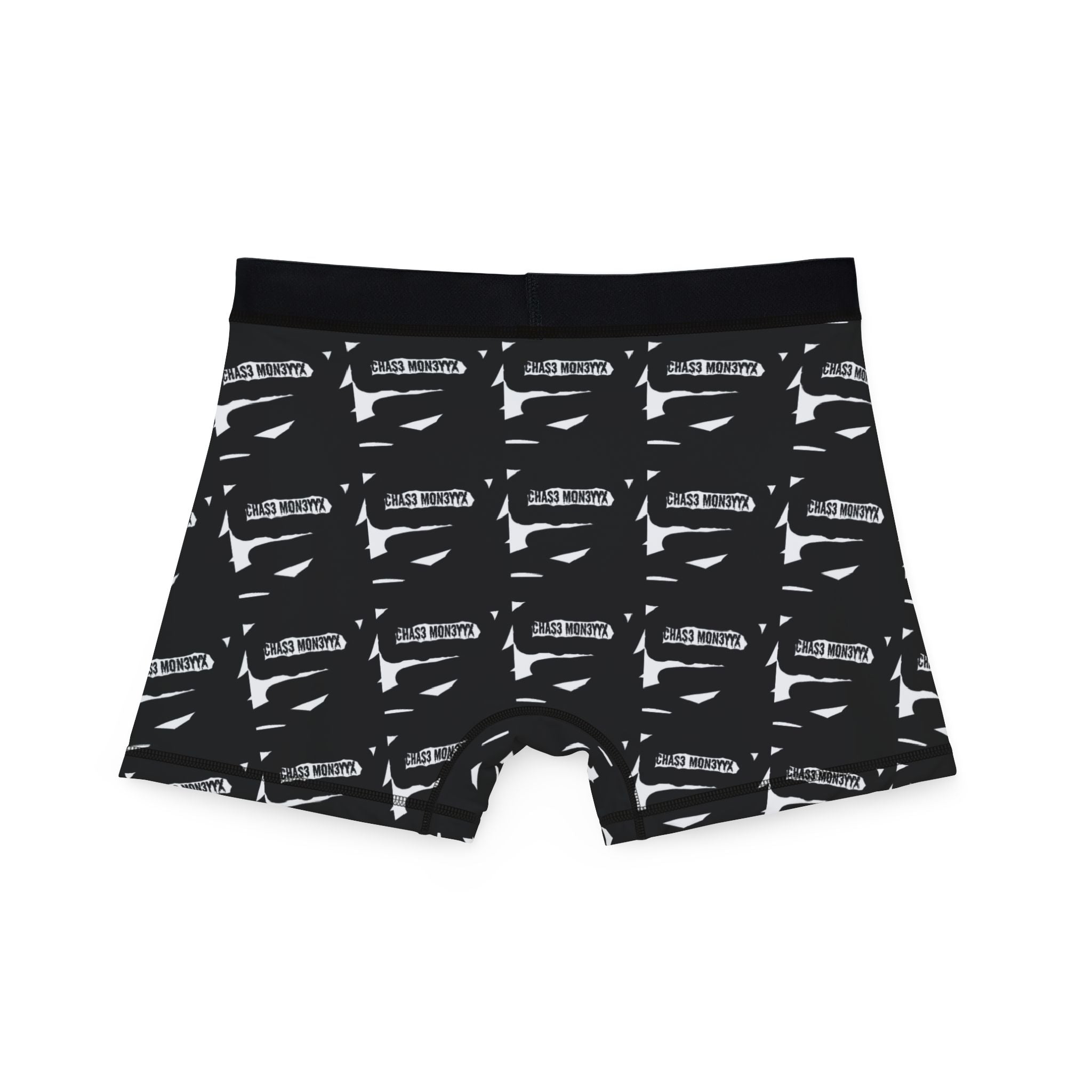 Men's Boxer Briefs — Black Vintage Camera Pattern All-Over Print