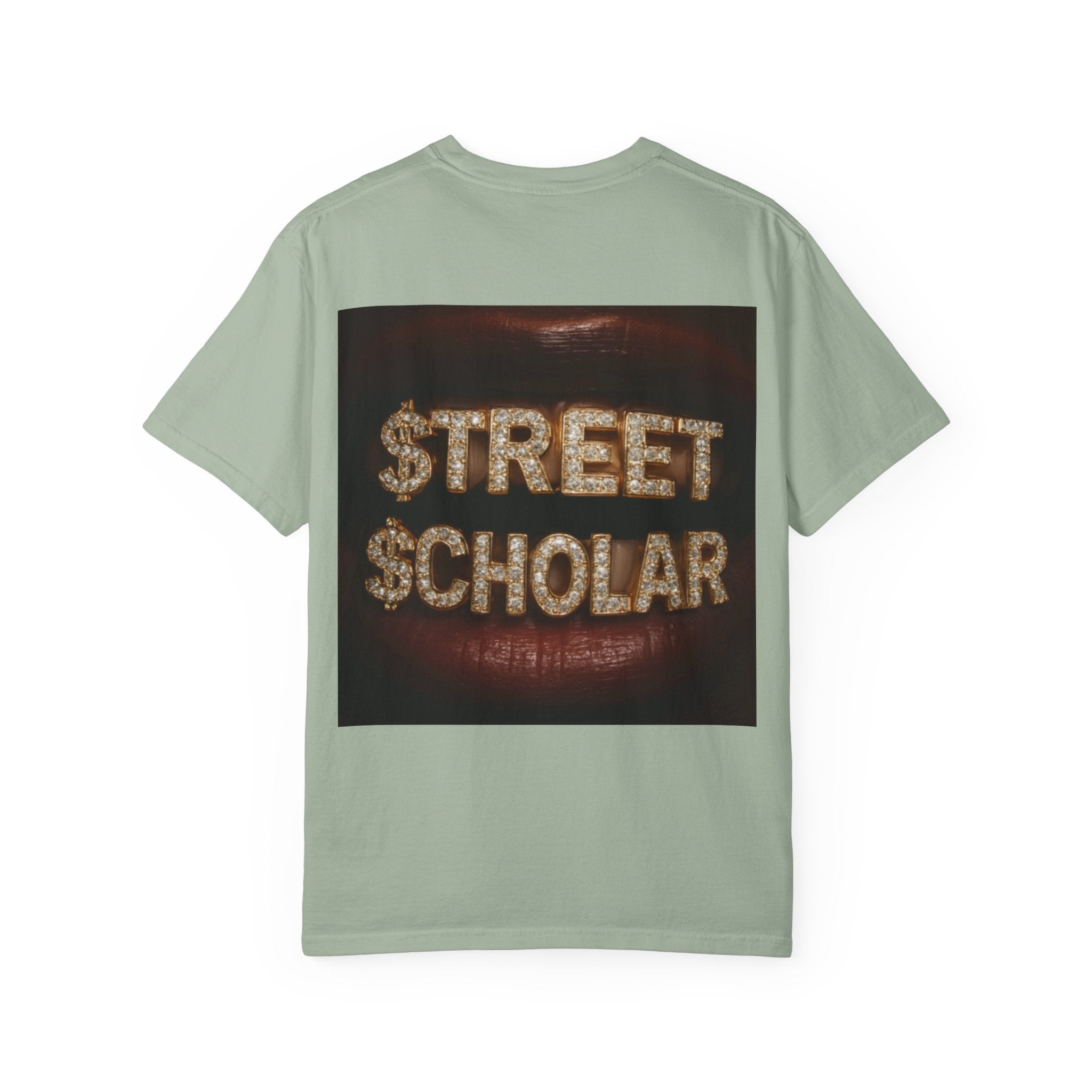 Street Scholar T‑Shirt — Bold Graphic Lip Grill Design