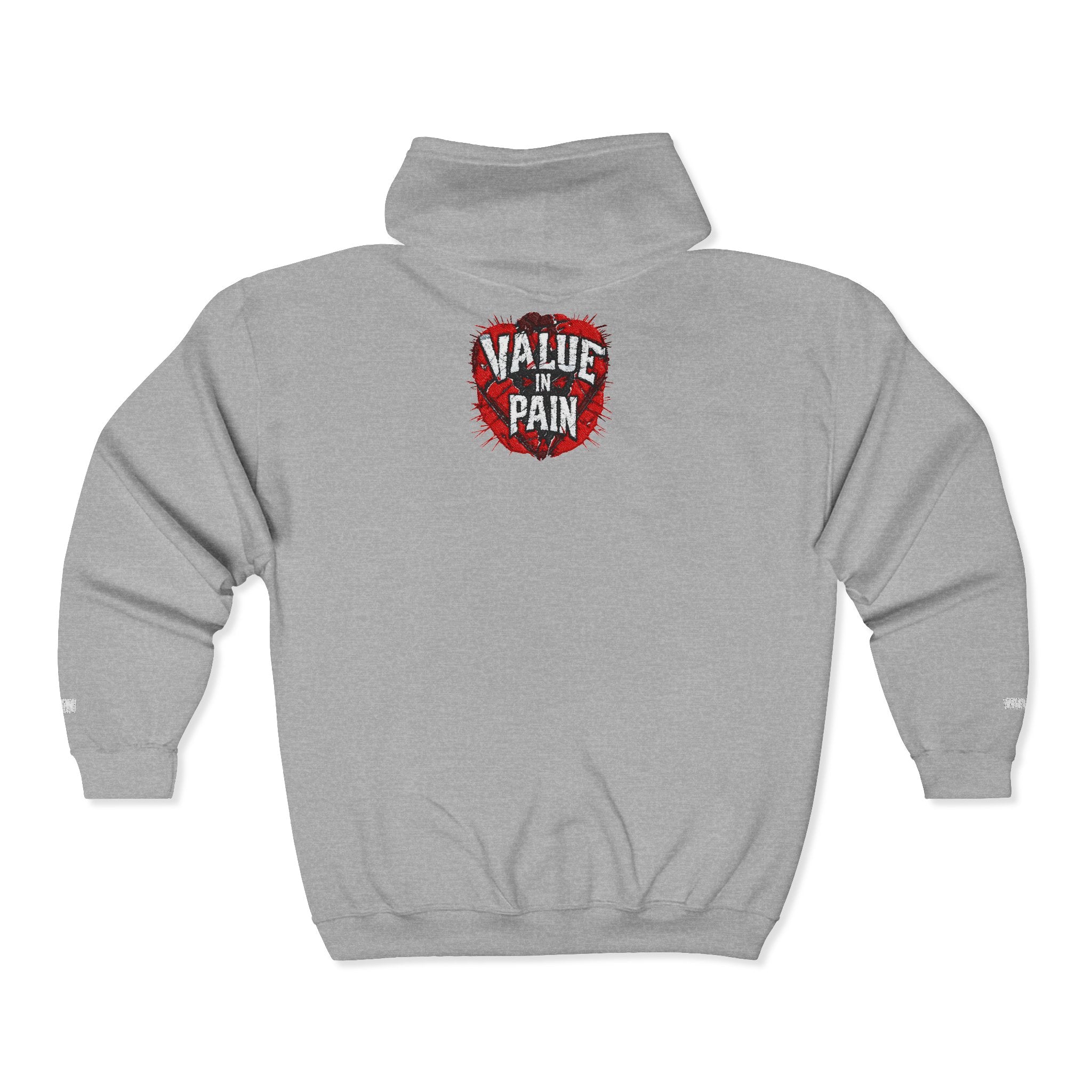 Value In Pain Zip Hoodie — "Every Loss Is A Lesson" Motivational Full-Zip Sweatshirt