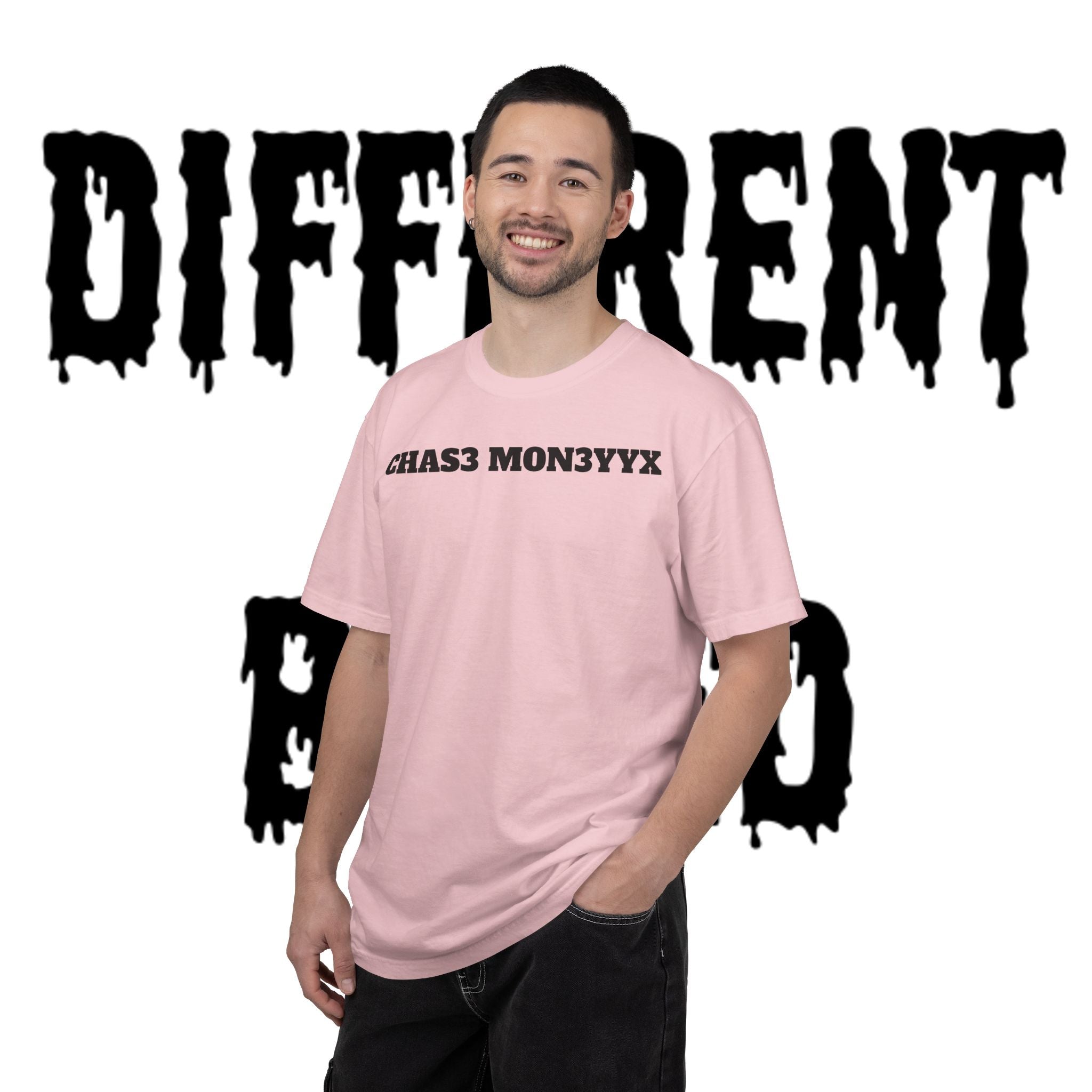 Chas3 Mon3yyx Graphic T-Shirt — Bold Lip Logo Streetwear Tee