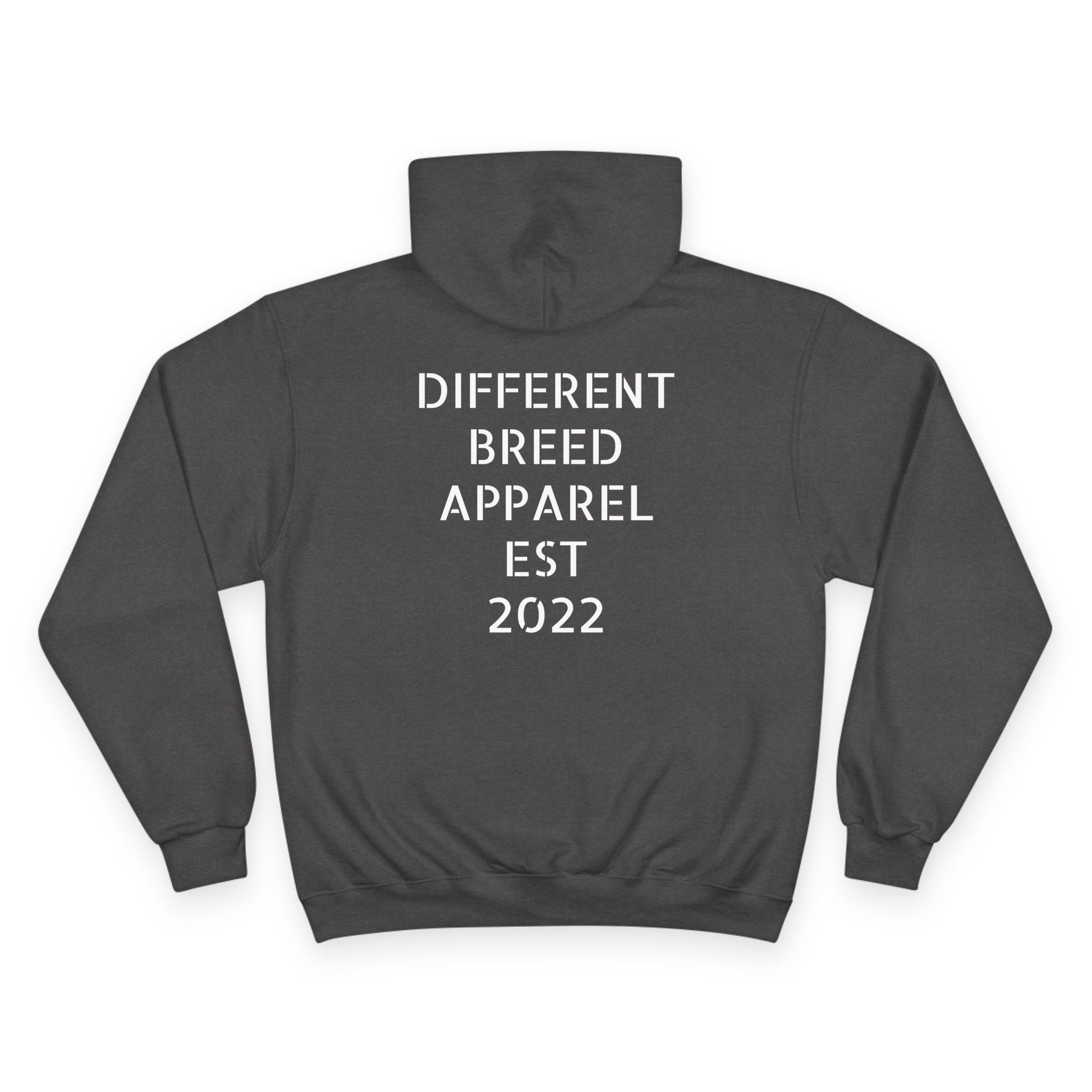 Champion Hoodie — Different Breed Apparel EST 2022 Stencil Logo Hoodie