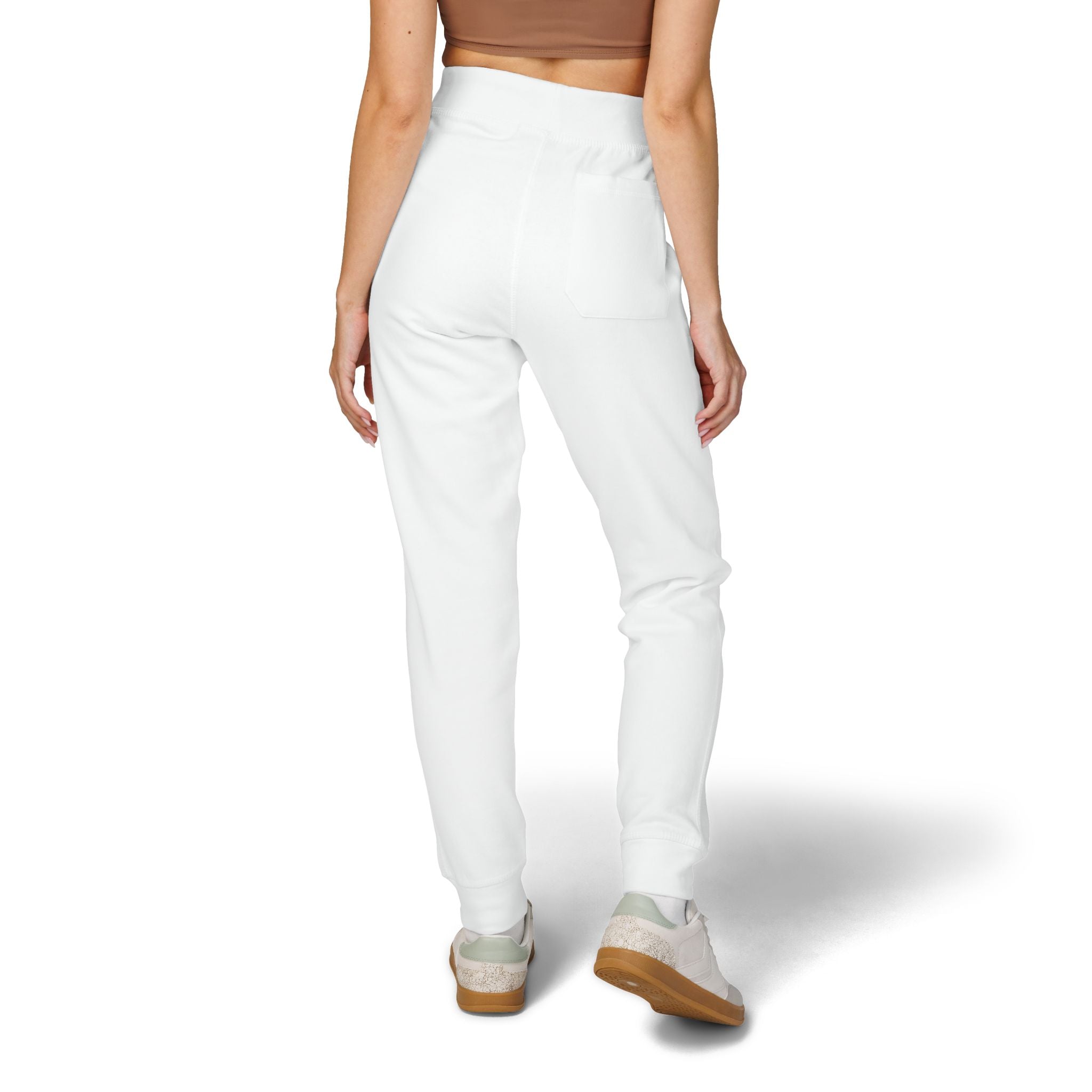 Embroidered Fleece Sweatpants — Cozy Coral Joggers