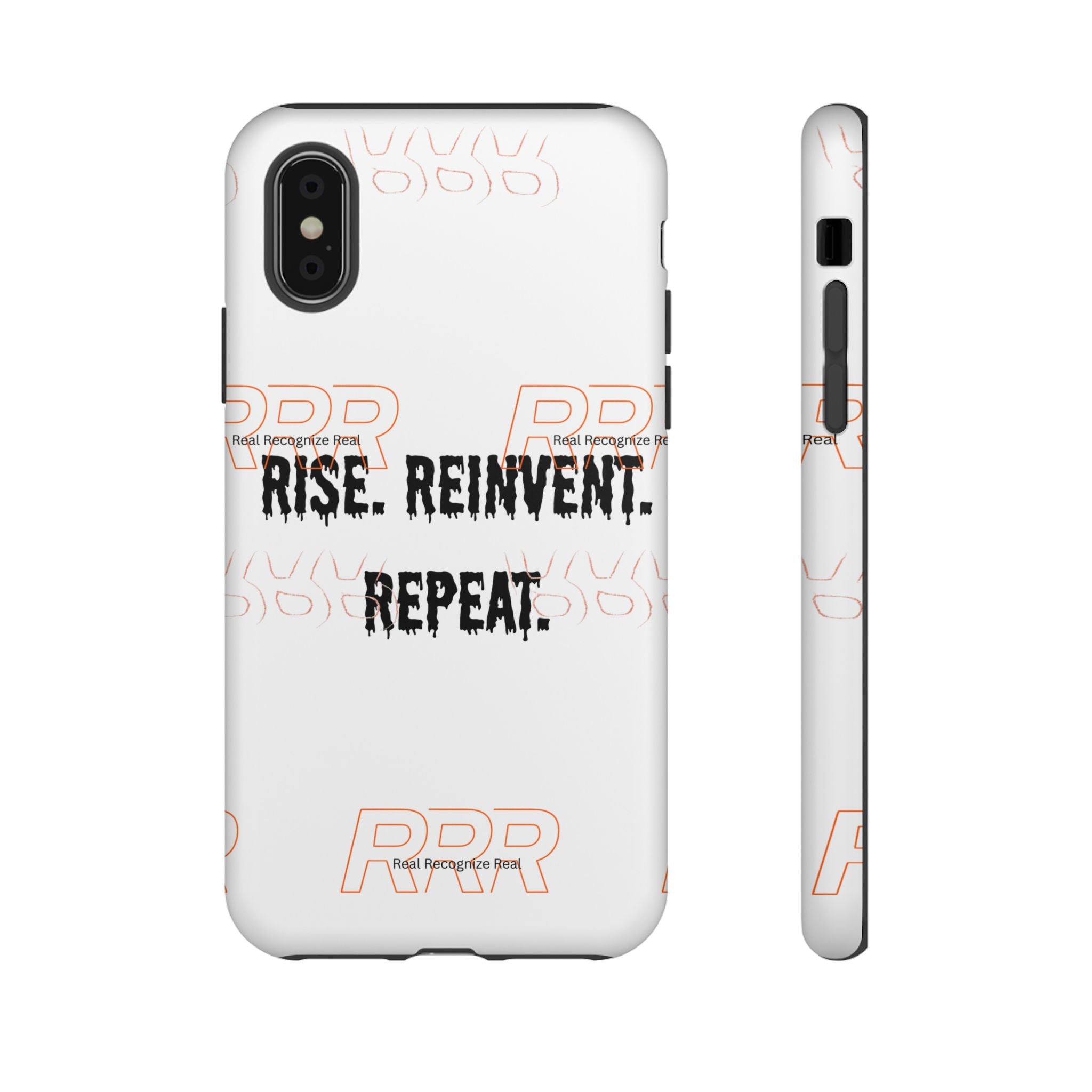 Tough Cases — "Rise. Reinvent. Repeat." Motivational Phone Case