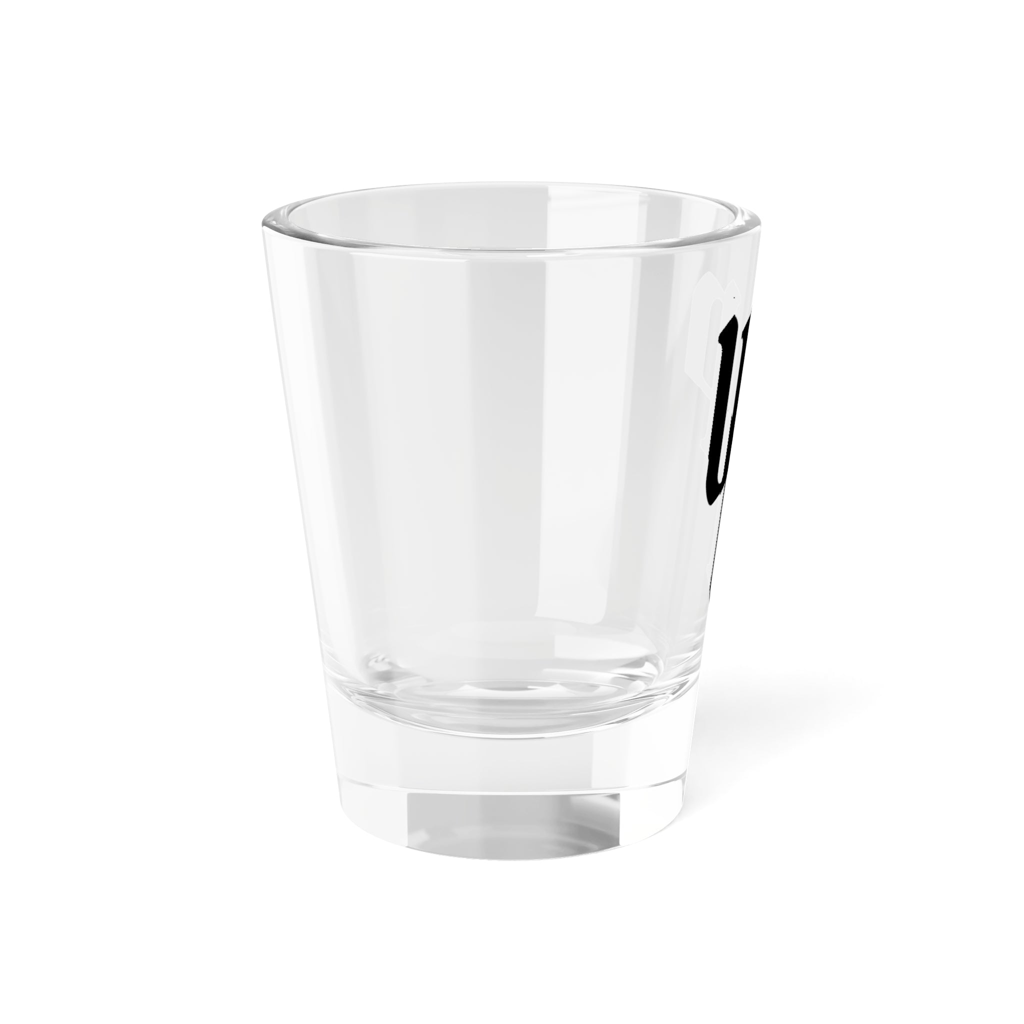 Gothic 'UP' 1.5oz Shot Glass – Vintage Lettering Bar Glassware