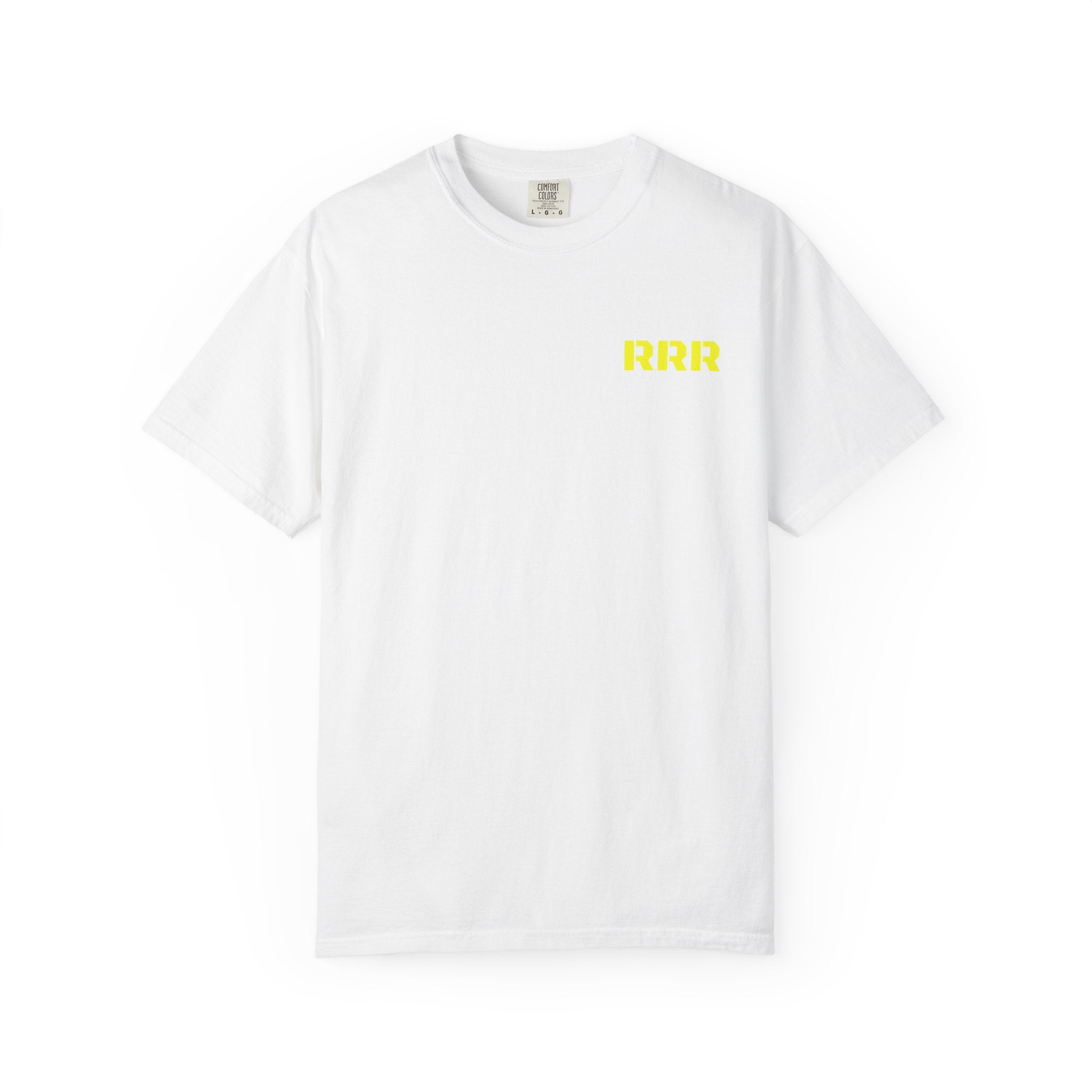 Triple R Graphic T-Shirt — Bold Repeated Logo Tee