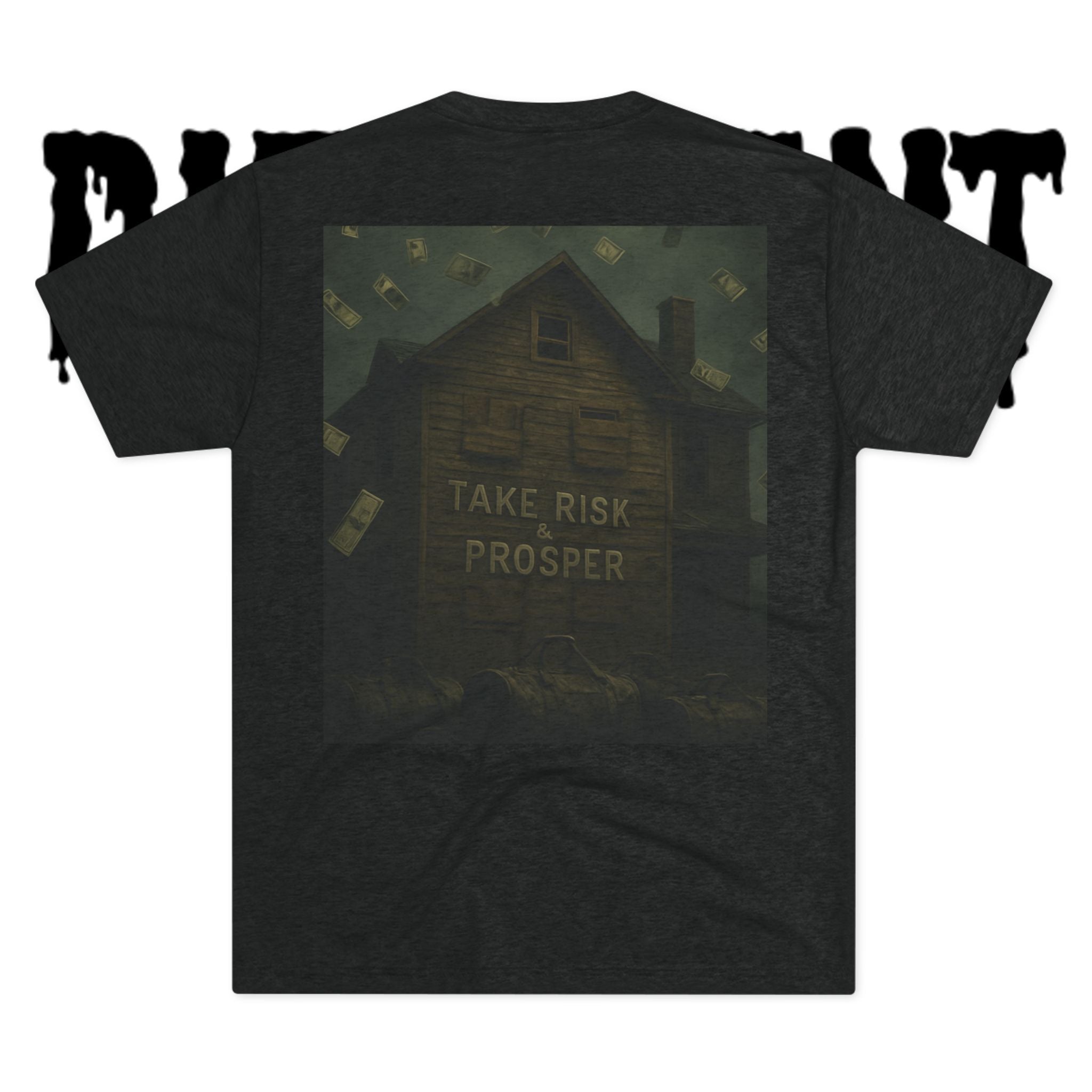 Different Breed Tee — 'Take Risk Prosper' Graphic Crew Shirt