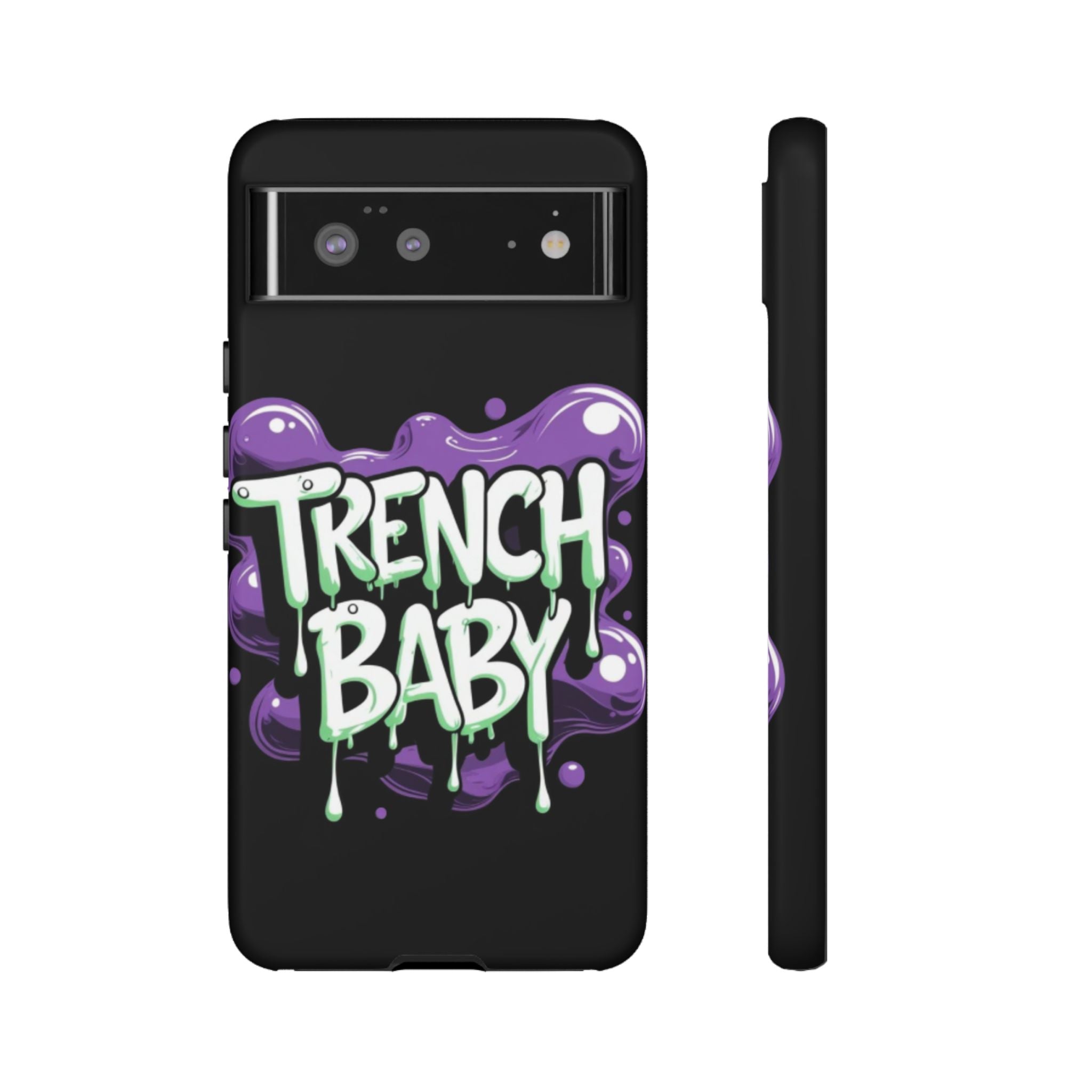 Phone Case — "Trench Baby" Drippy Graffiti Design
