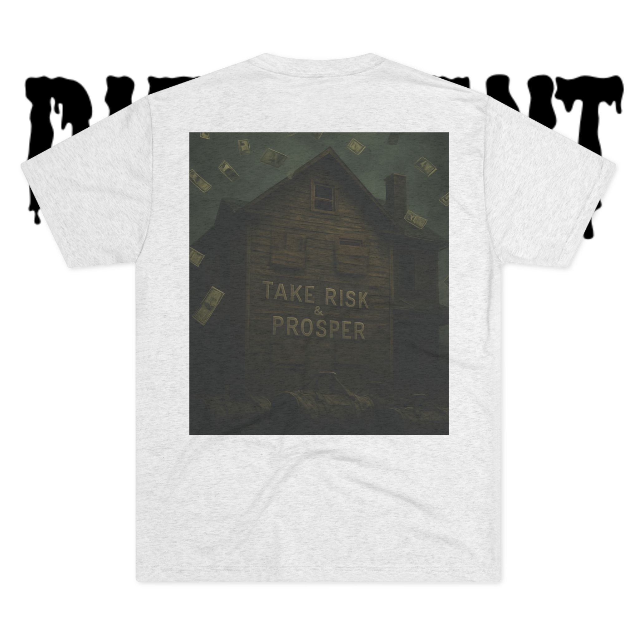 Different Breed Tee — 'Take Risk Prosper' Graphic Crew Shirt