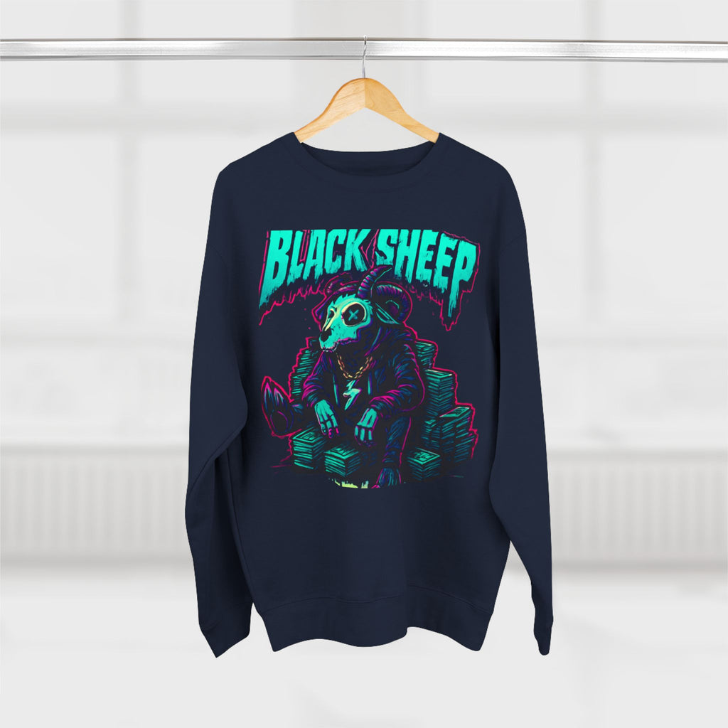 Crewneck Sweatshirt — 'Black Sheep' Graphic Pullover (The One Counted Out)