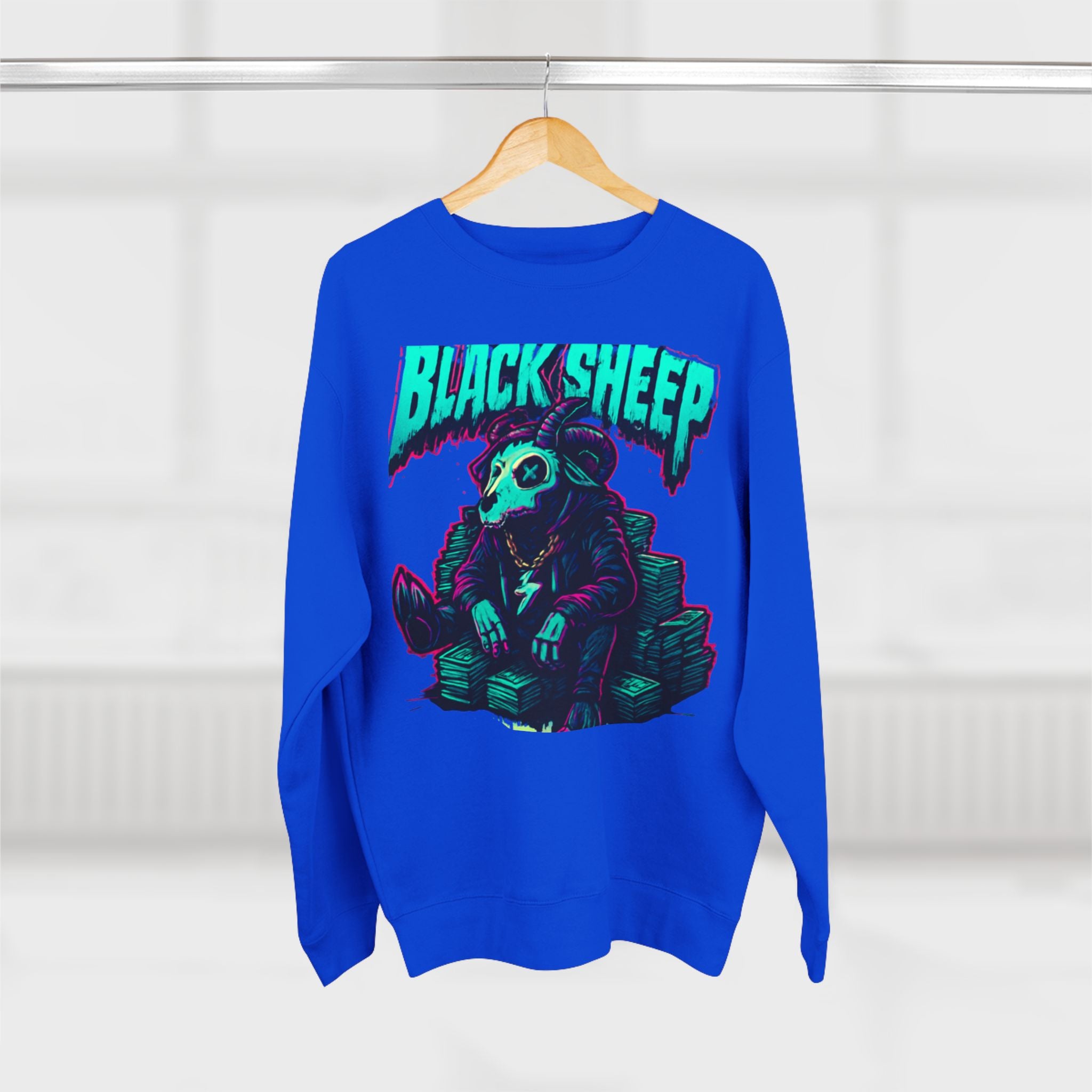 Crewneck Sweatshirt — 'Black Sheep' Graphic Pullover (The One Counted Out)