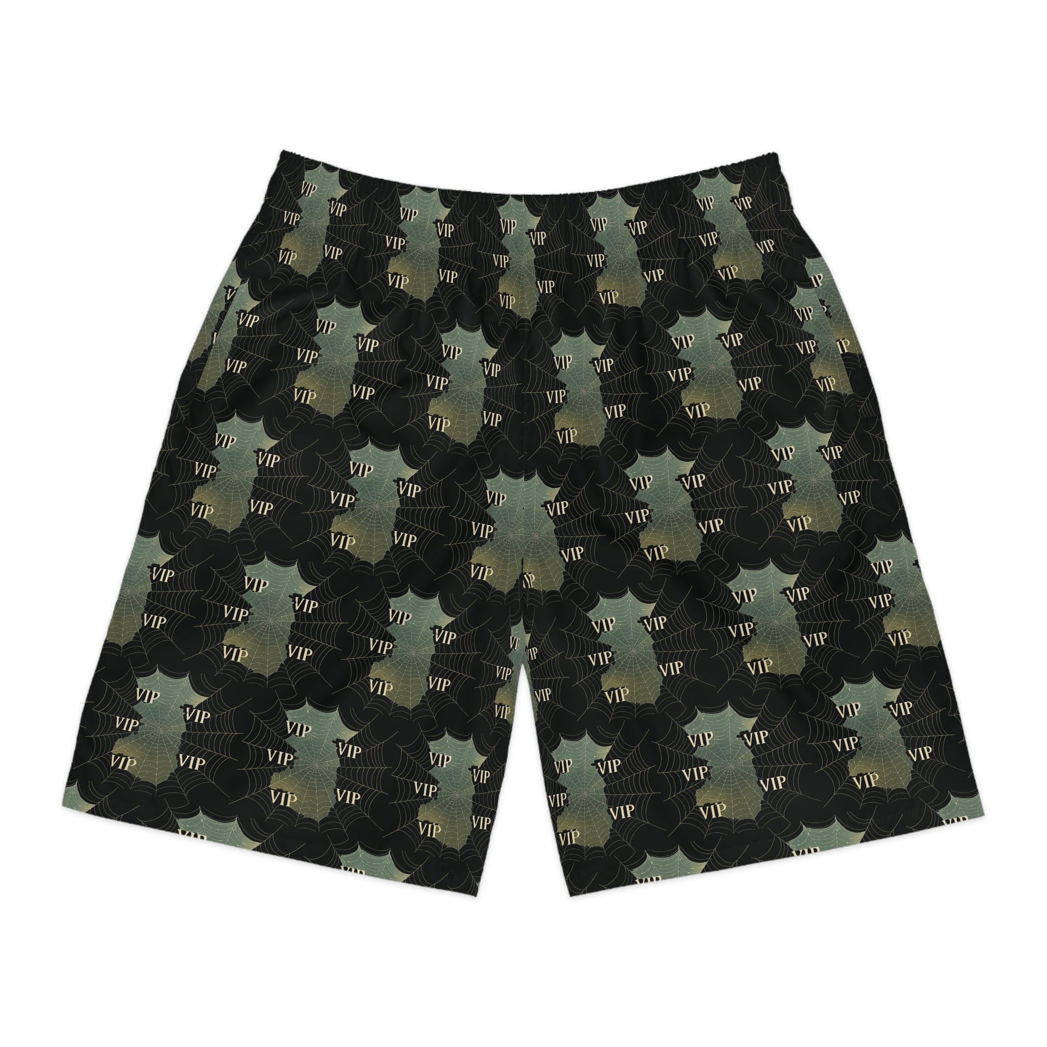 Camouflage 'VIP' Men's Jogger Shorts — Camo AOP Athletic Lounge Shorts