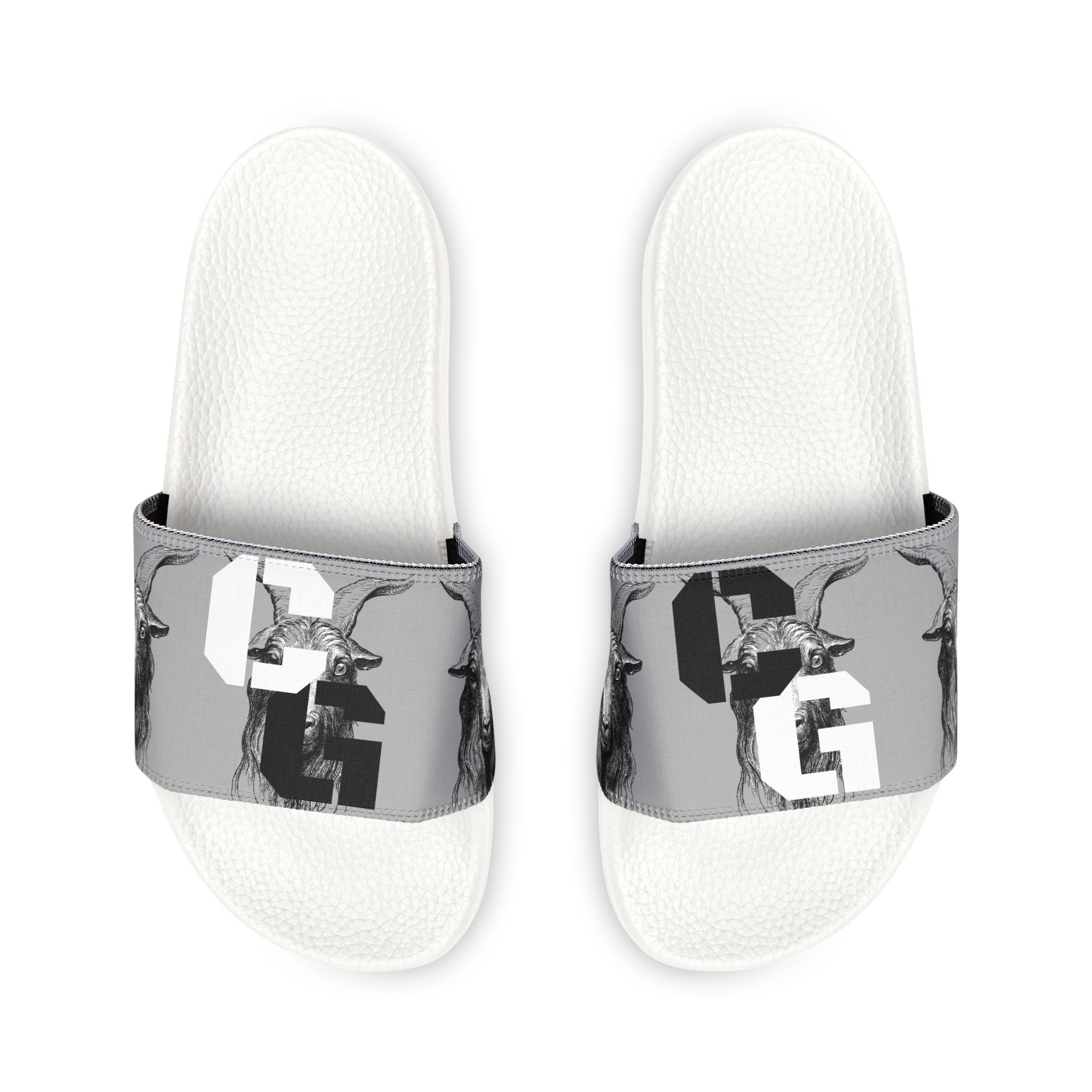 Men's Adjustable Slide Sandals — Gray Urban Camo Strap