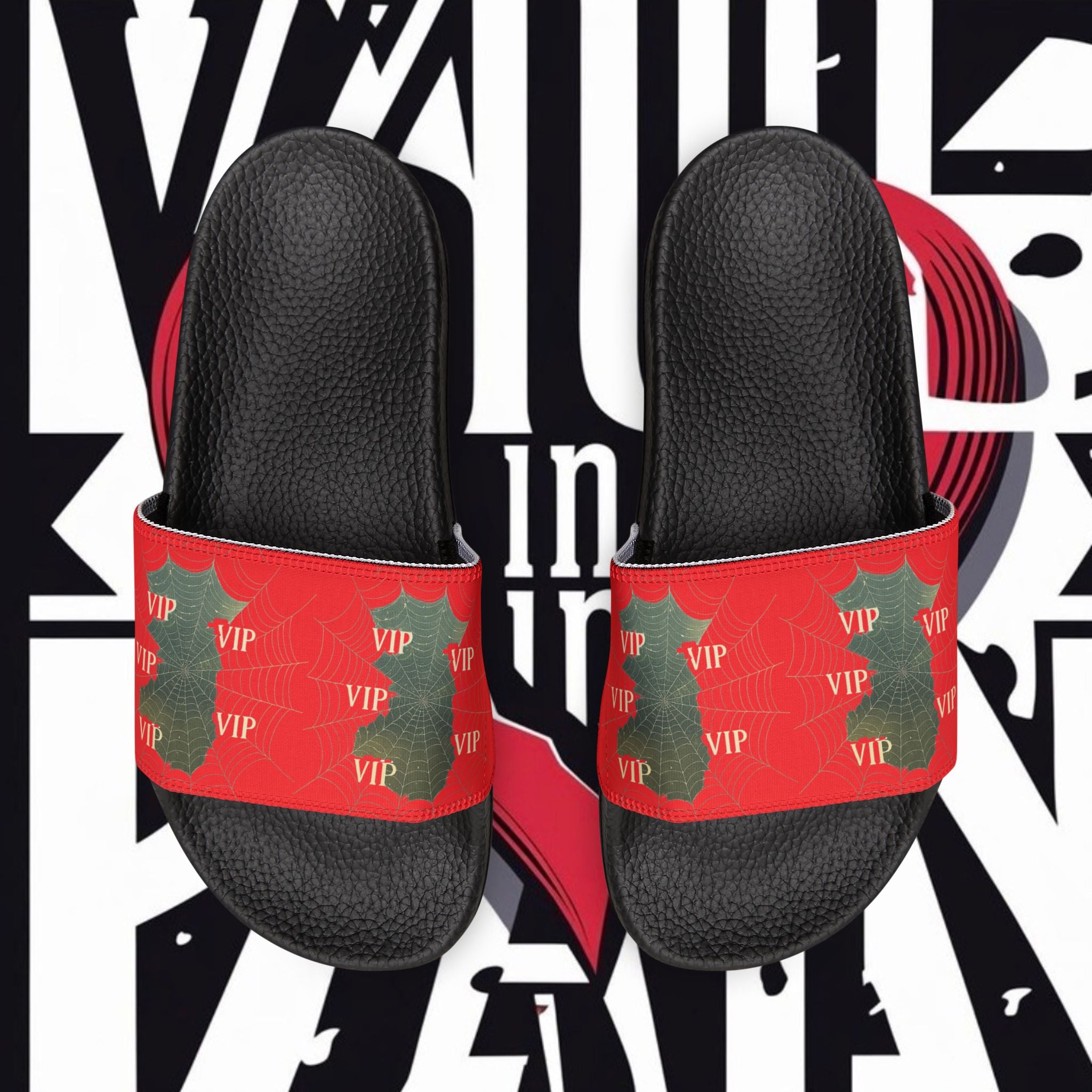 Christmas VIP Slide Sandals — Women's Removable‑Strap Holiday Slides