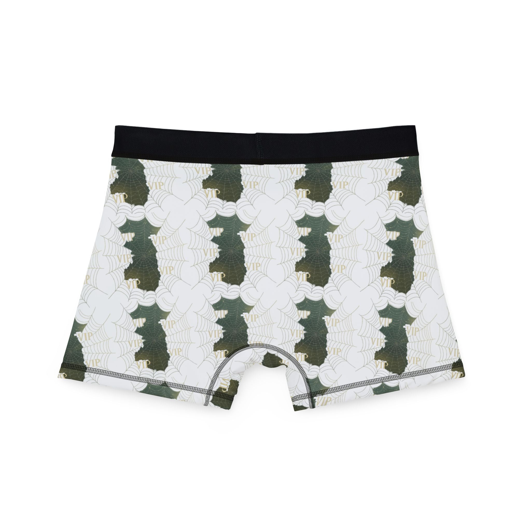 Camo Fern Pattern Men's Boxer Briefs — All-Over Print Comfort Underwear