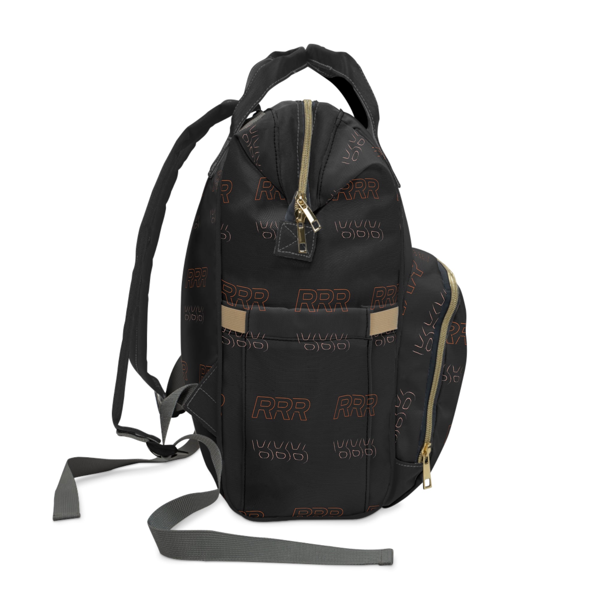 Multifunctional Diaper Backpack — Black Modern Parent Travel Bag
