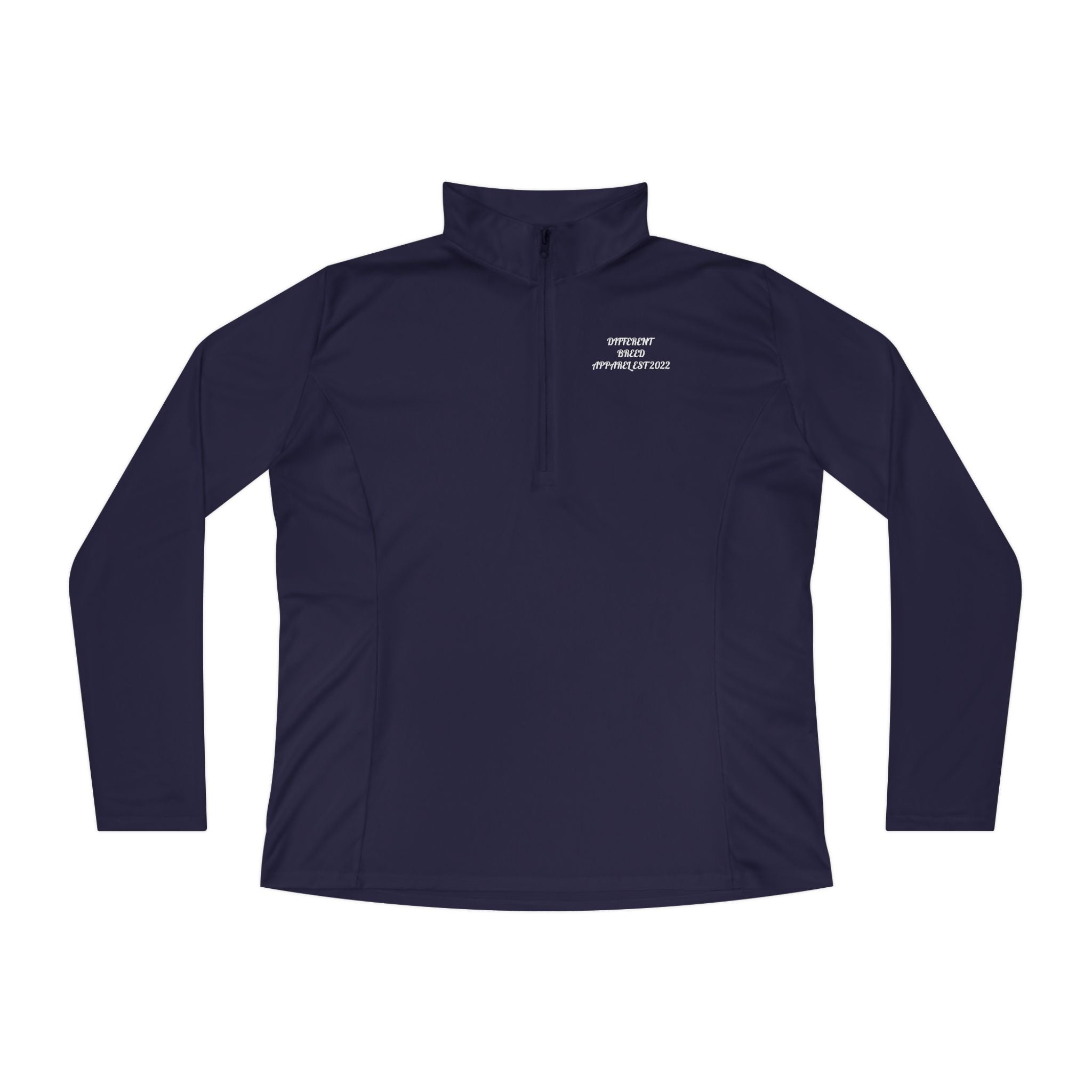 Ladies Quarter-Zip Pullover — Minimal 'embrace every imperfect day' Performance Top