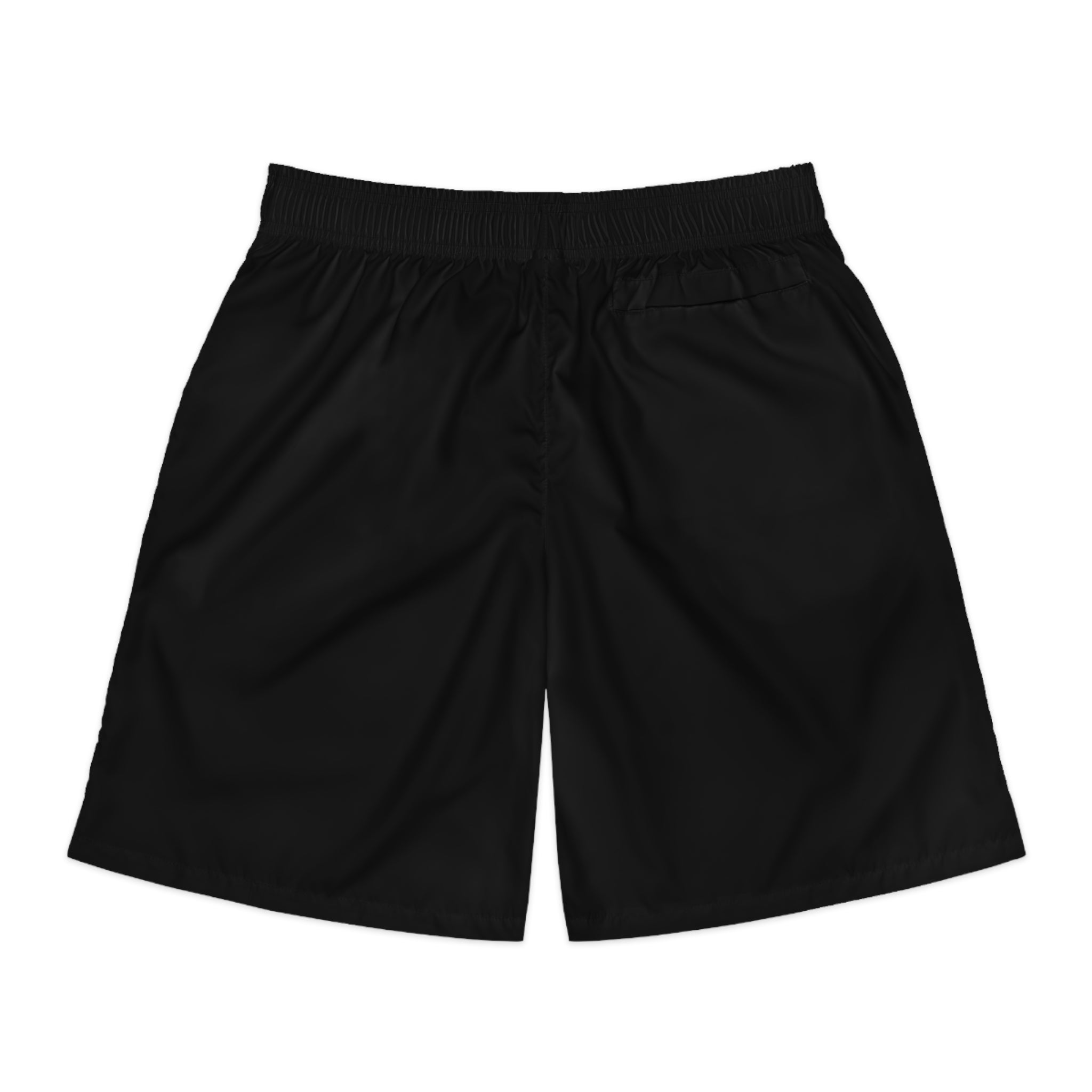 Men's Black Streetwear Jogger Shorts with Dollar Sign & Neon Accents