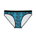 Blue 'Value Pain' Women's Briefs — Bold All-Over Print Underwear