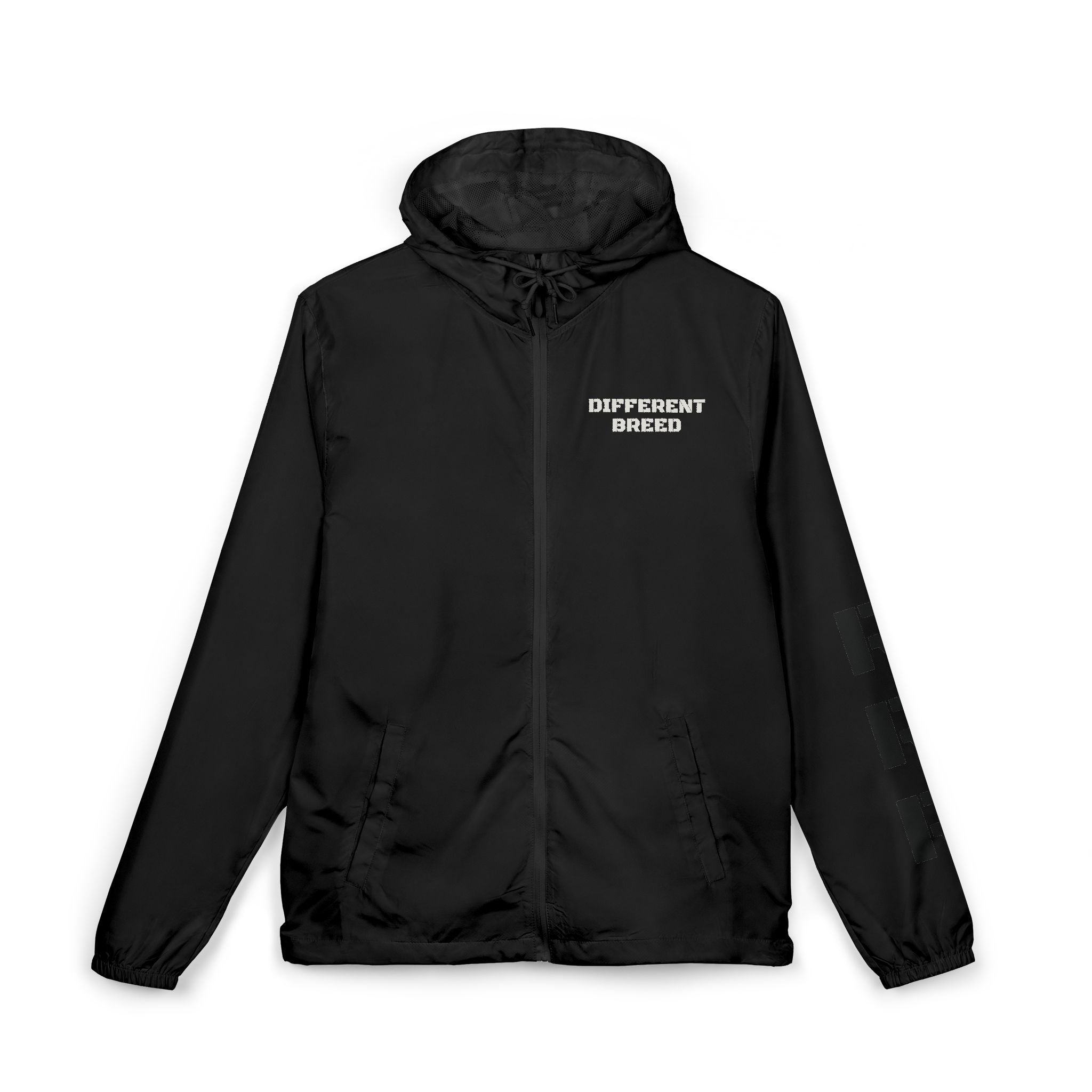 Windbreaker Jacket — "Value in Pain" Graphic Waterproof Hooded Zip-Up