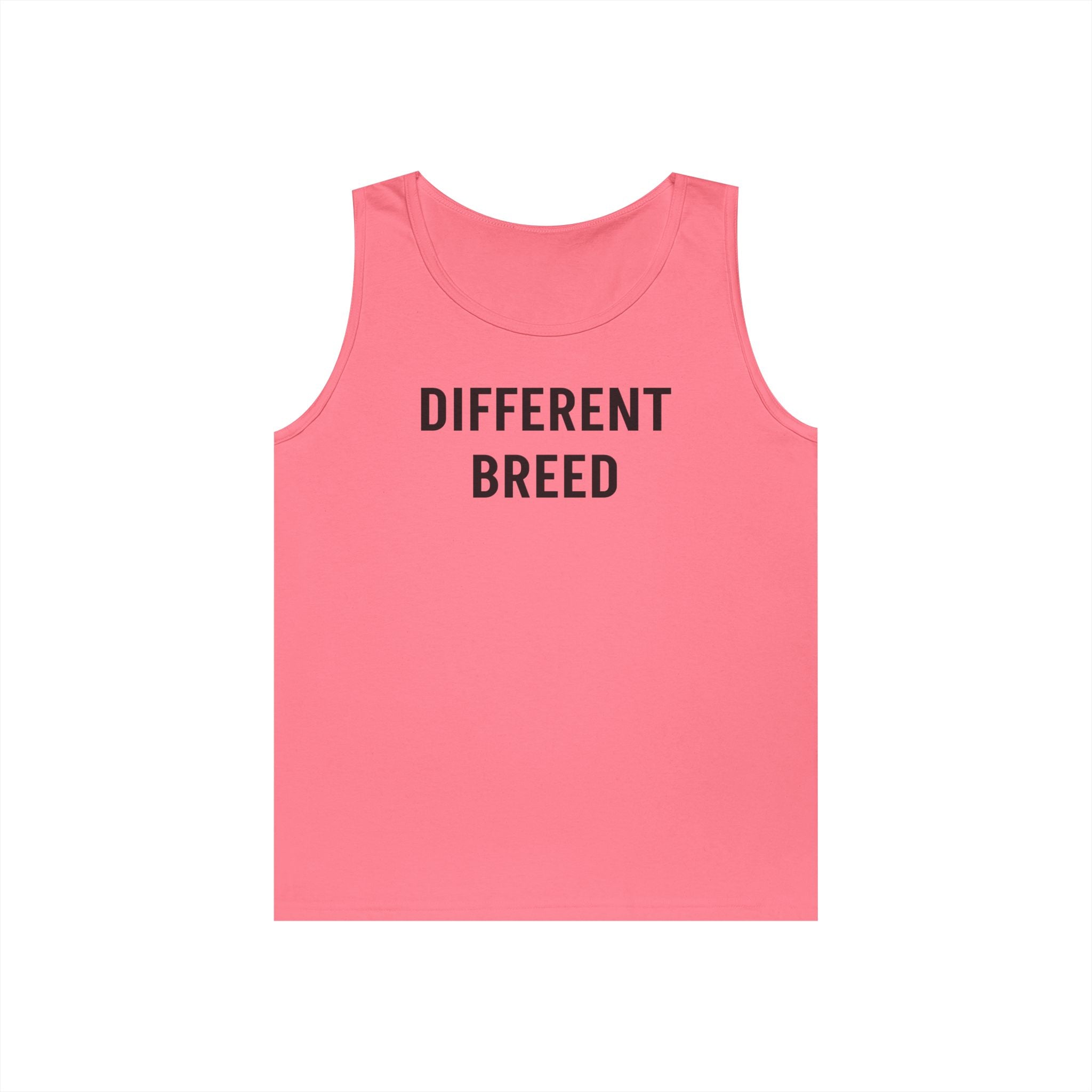 Motivational Text Tank Top — “Bred Different” / “Risk Repeat Gain” Casual Fitness Tee
