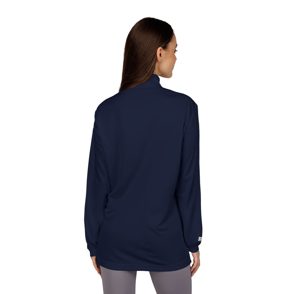 Embroidered Quarter-Zip Pullover — Heather Grey Athletic Pullover