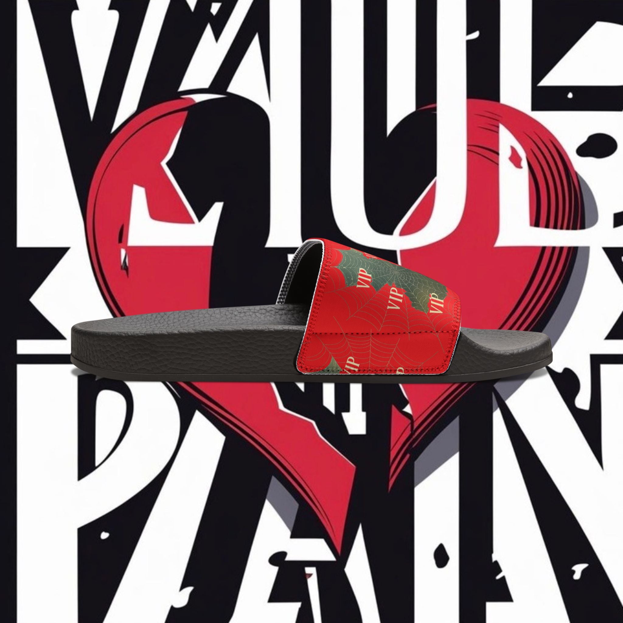 Christmas VIP Slide Sandals — Women's Removable‑Strap Holiday Slides