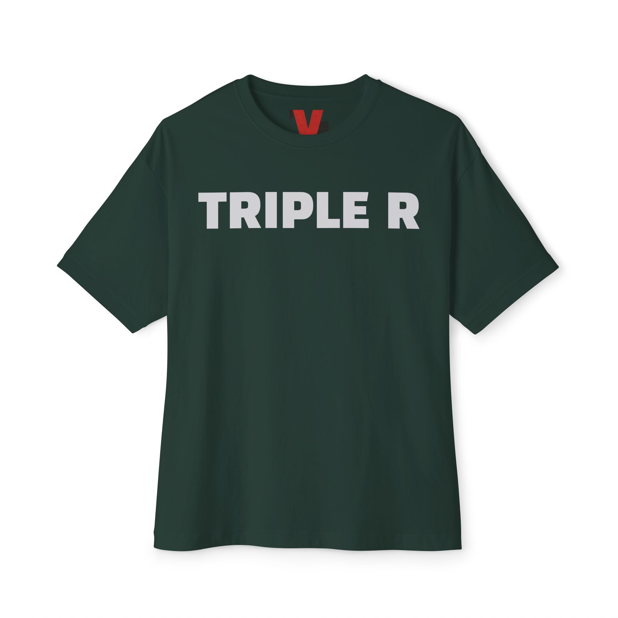 Triple R Graphic Tee - Oversized Boxy Unisex T-Shirt