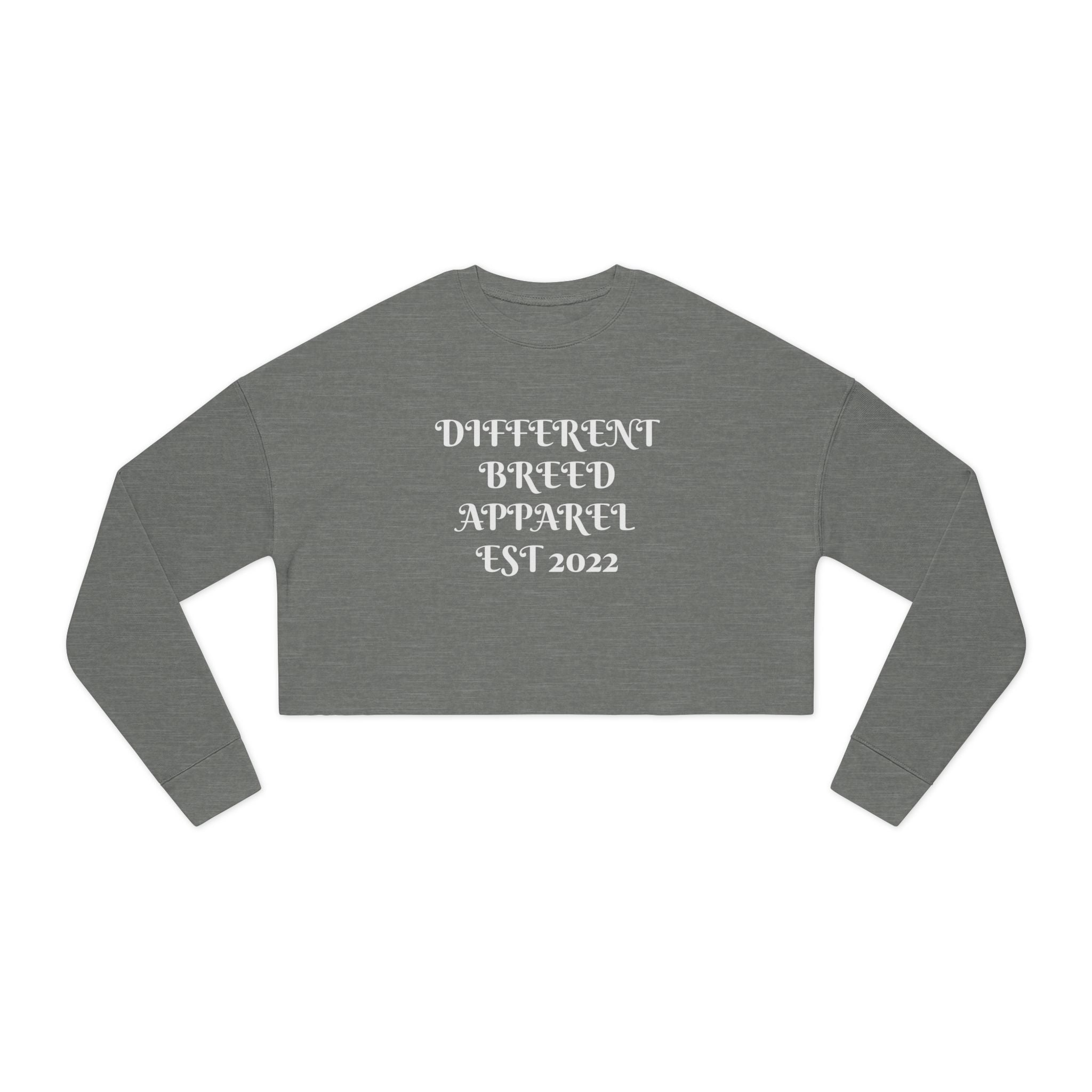 Women's Cropped Sweatshirt — Chas3 Mon3yyx Graphic Crop Top (Different Breed Apparel EST 2022)