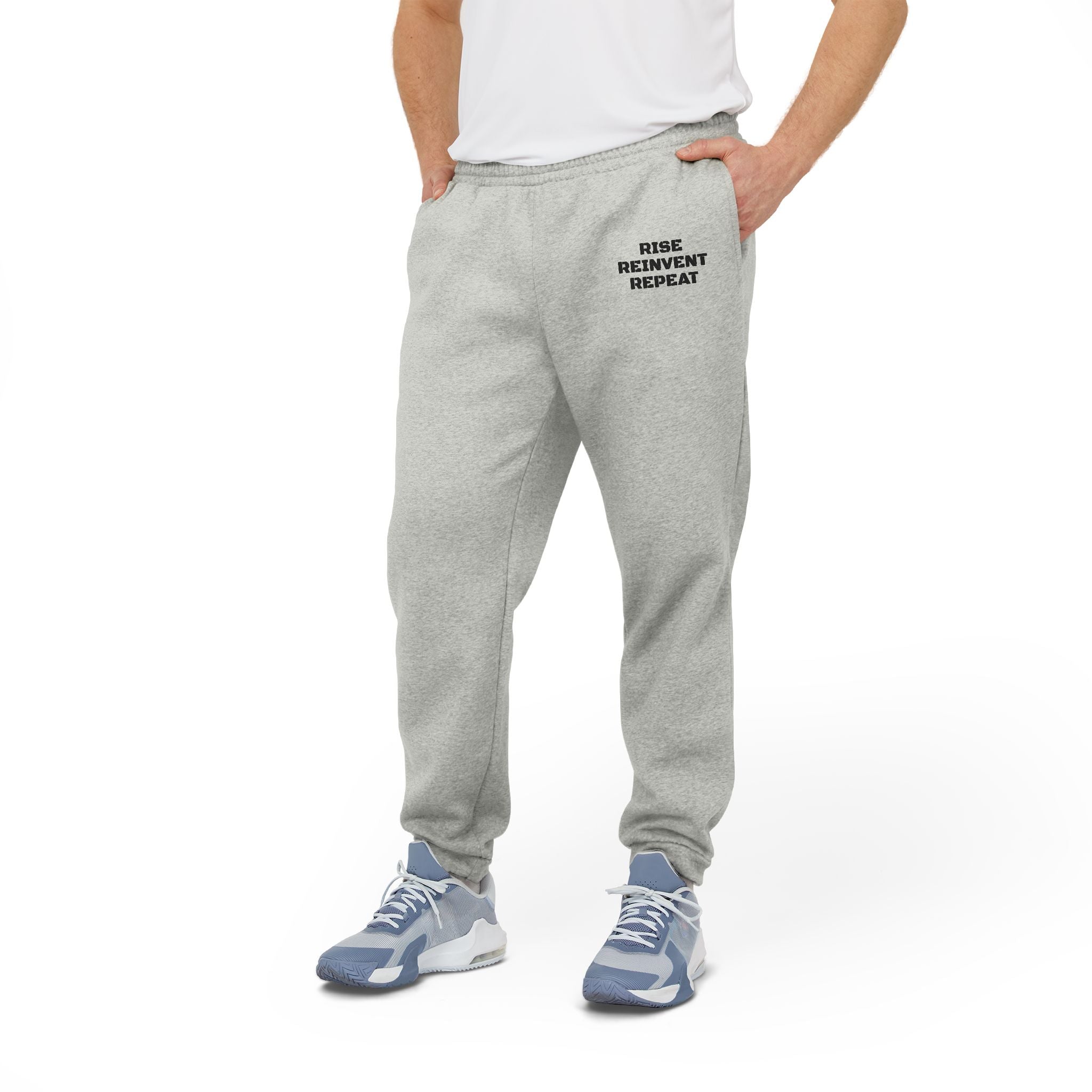 Adidas Fleece Joggers — Comfortable Grey Athletic Sweatpants