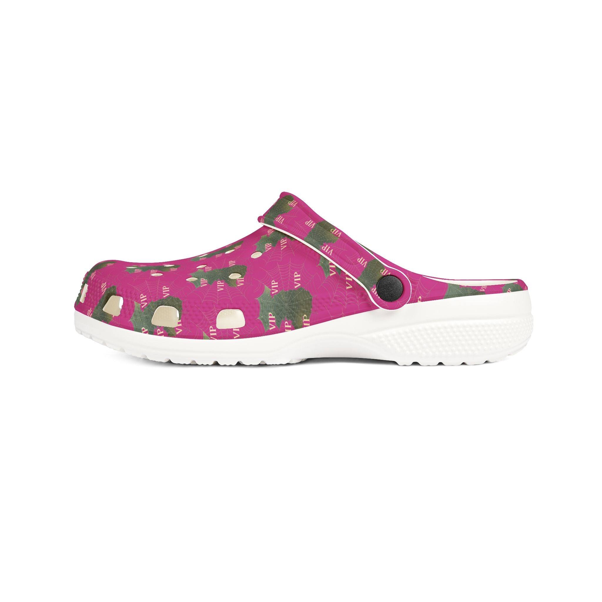 Pink Cactus Print EVA Clogs — Lightweight Foam Garden Shoes