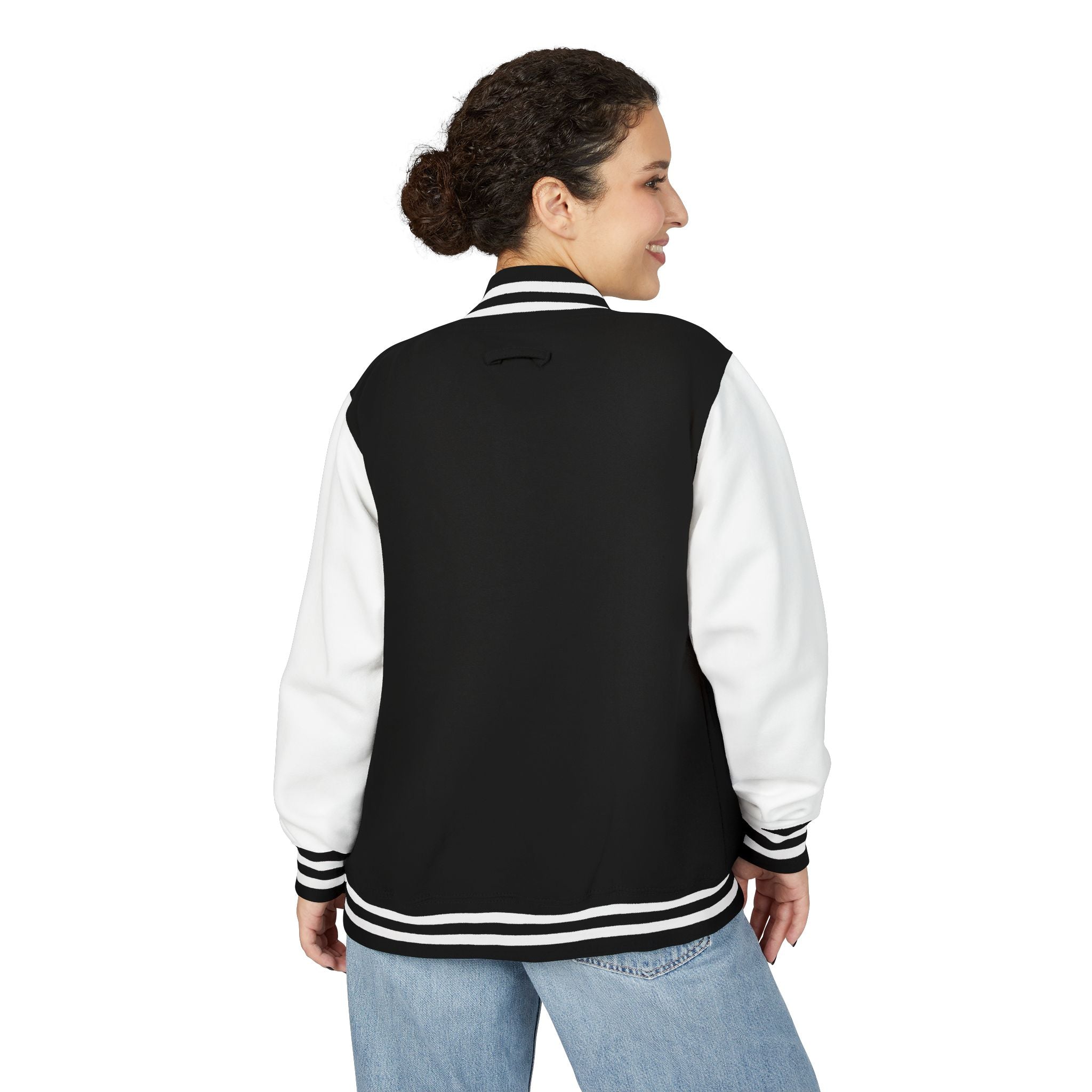 Letterman Jacket — 'Trench Baby' Graffiti Varsity Jacket